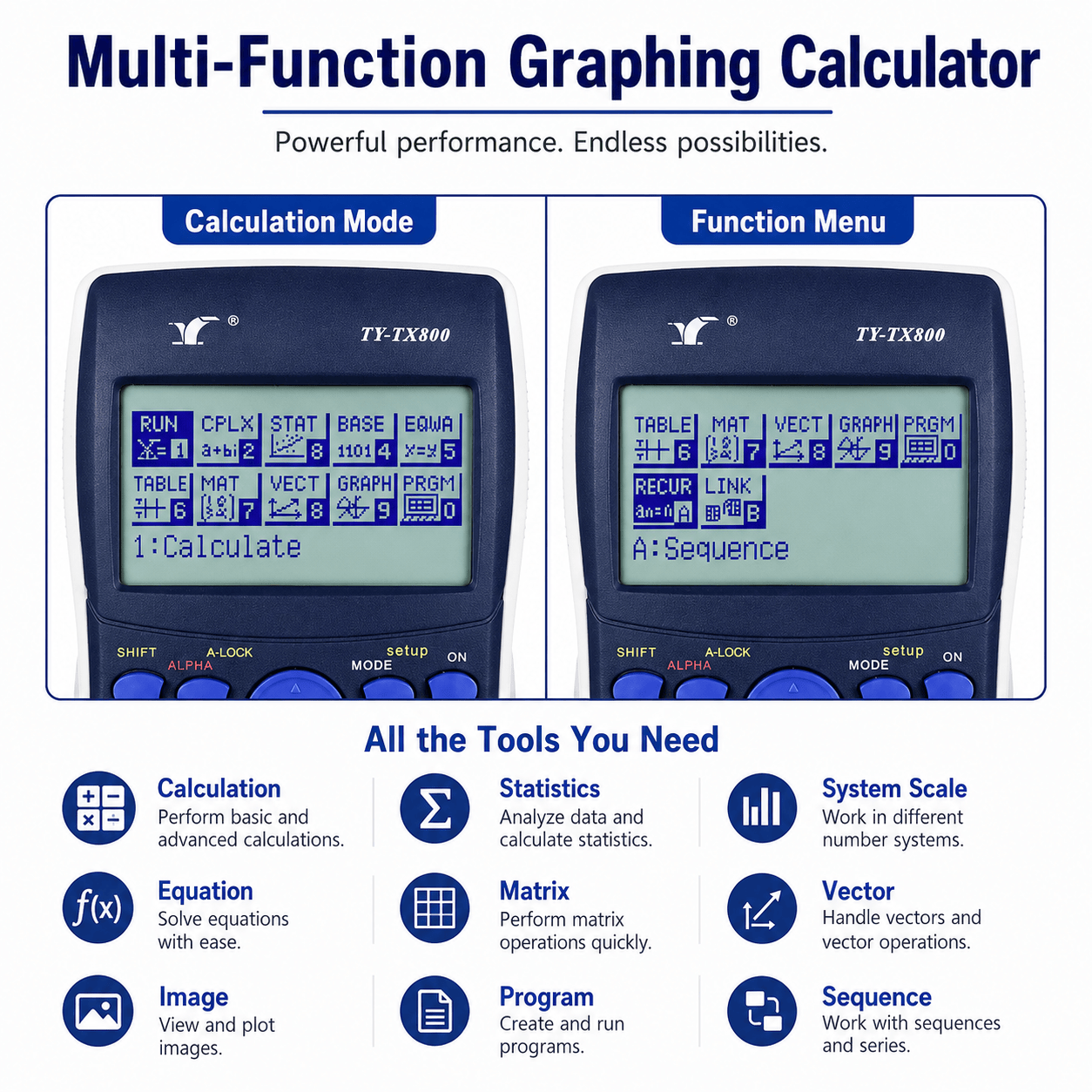 Graphing Scientific Calculator - 14-Digit Display & Financial Functions