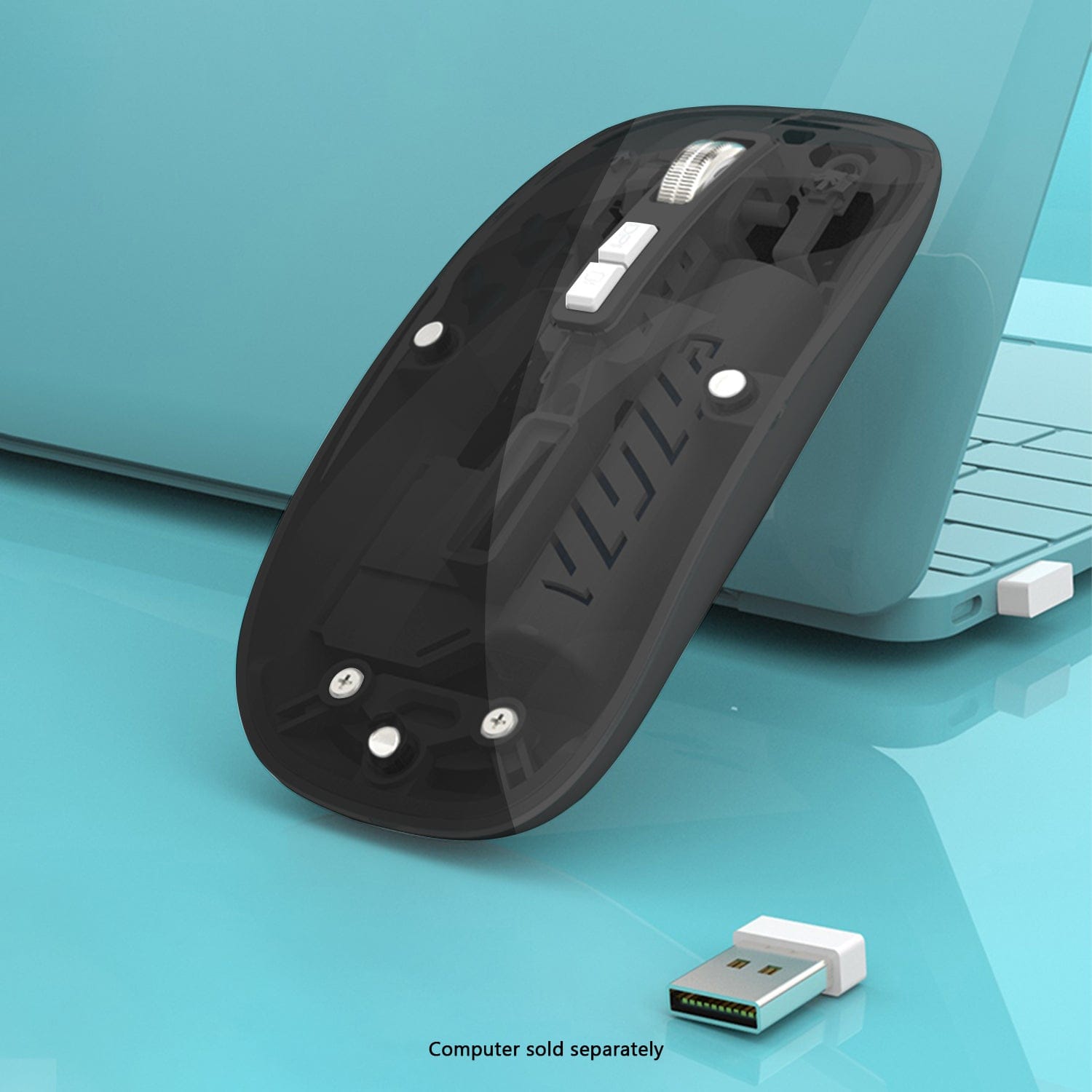 Wireless Mouse - Transparent Dual-Mode, Rechargeable Design | Glacier Series