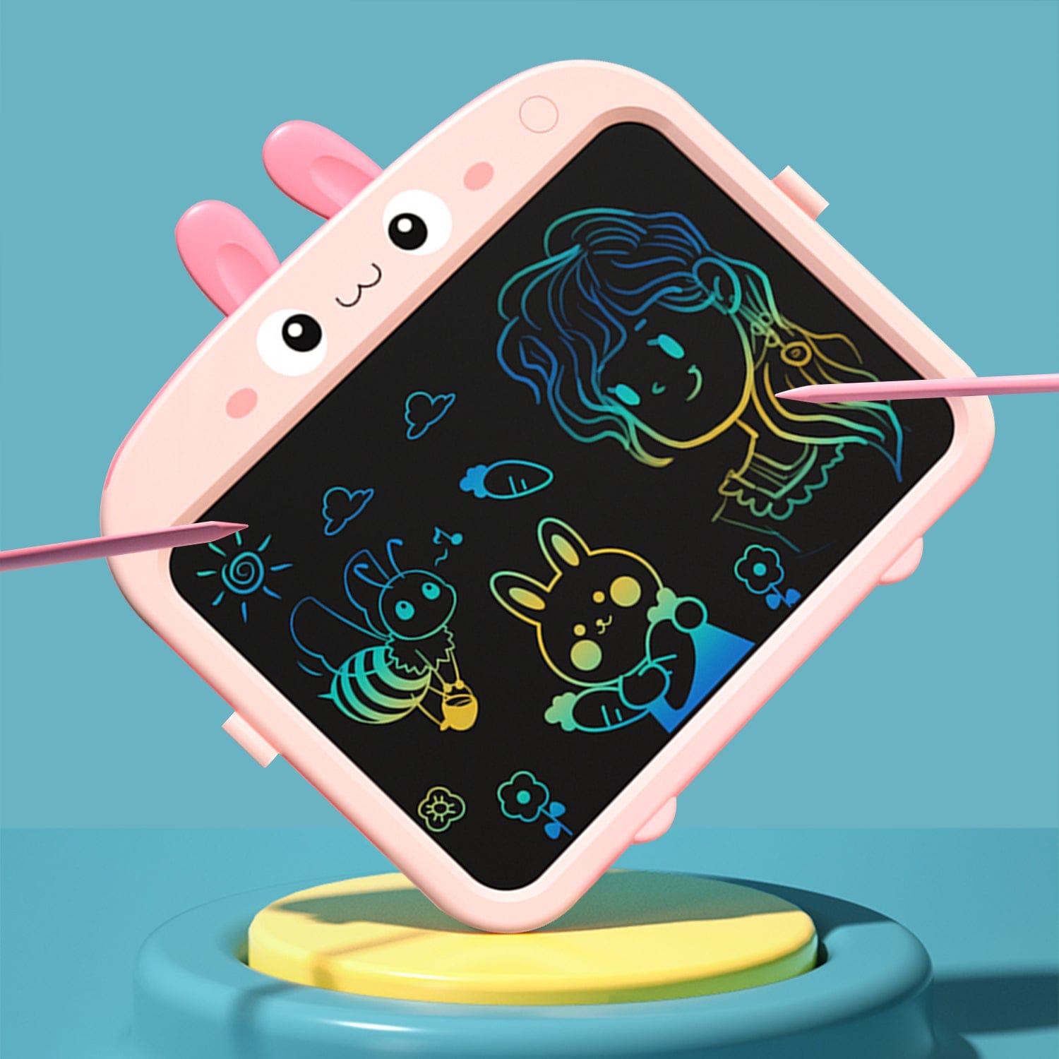 LCD Writing Kids Tablet 13.5" - Color Display, One-Click Erase