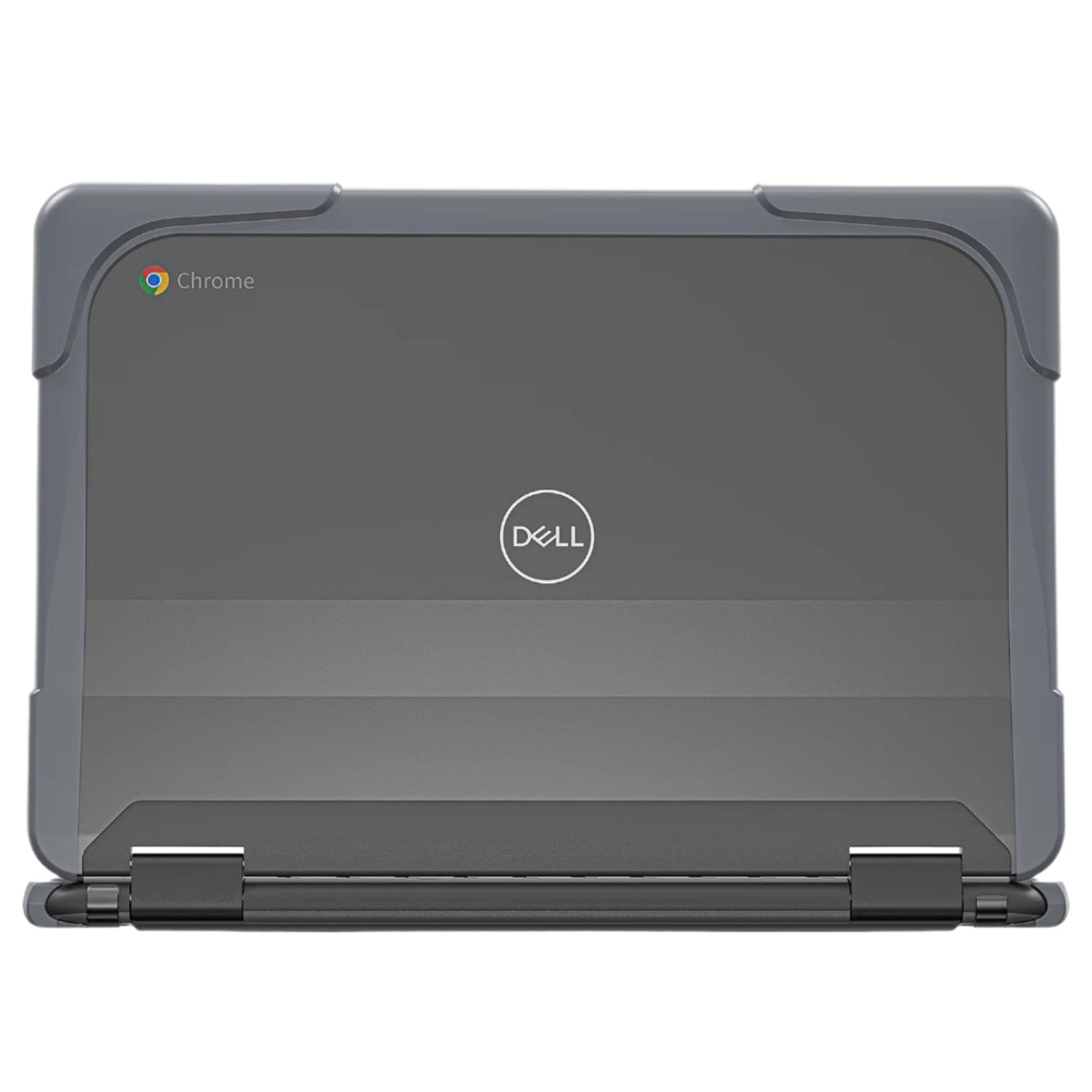DualShock Laptop Case for Dell 3120/3110/3100 Clamshell & 2-in-1 Chromebook - Gray/Clear