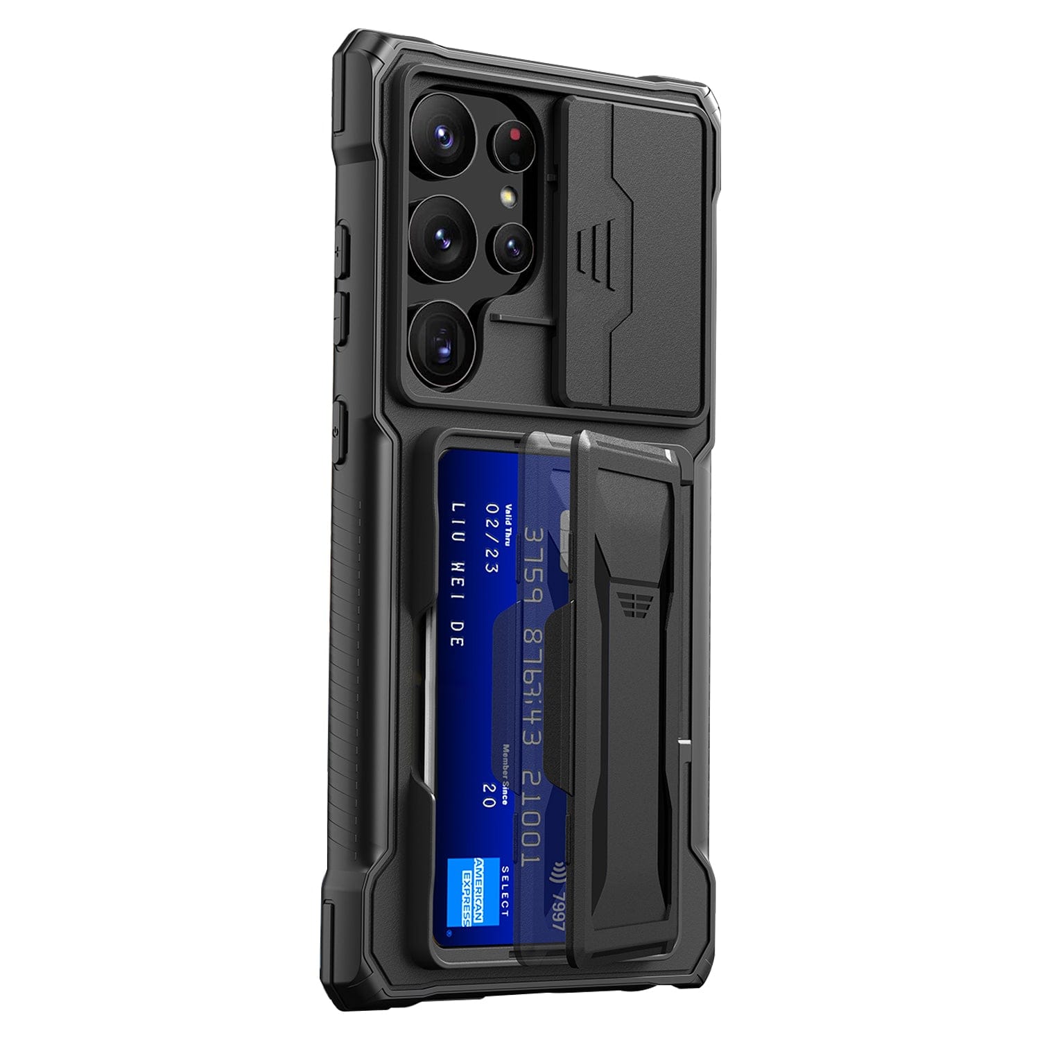 Samsung Galaxy S24 Ultra Card Slot Case - Heavy Duty, Scorpion Black Samsung Galaxy S24 Ultra Card Slot Case - Heavy Duty, Scorpion Black