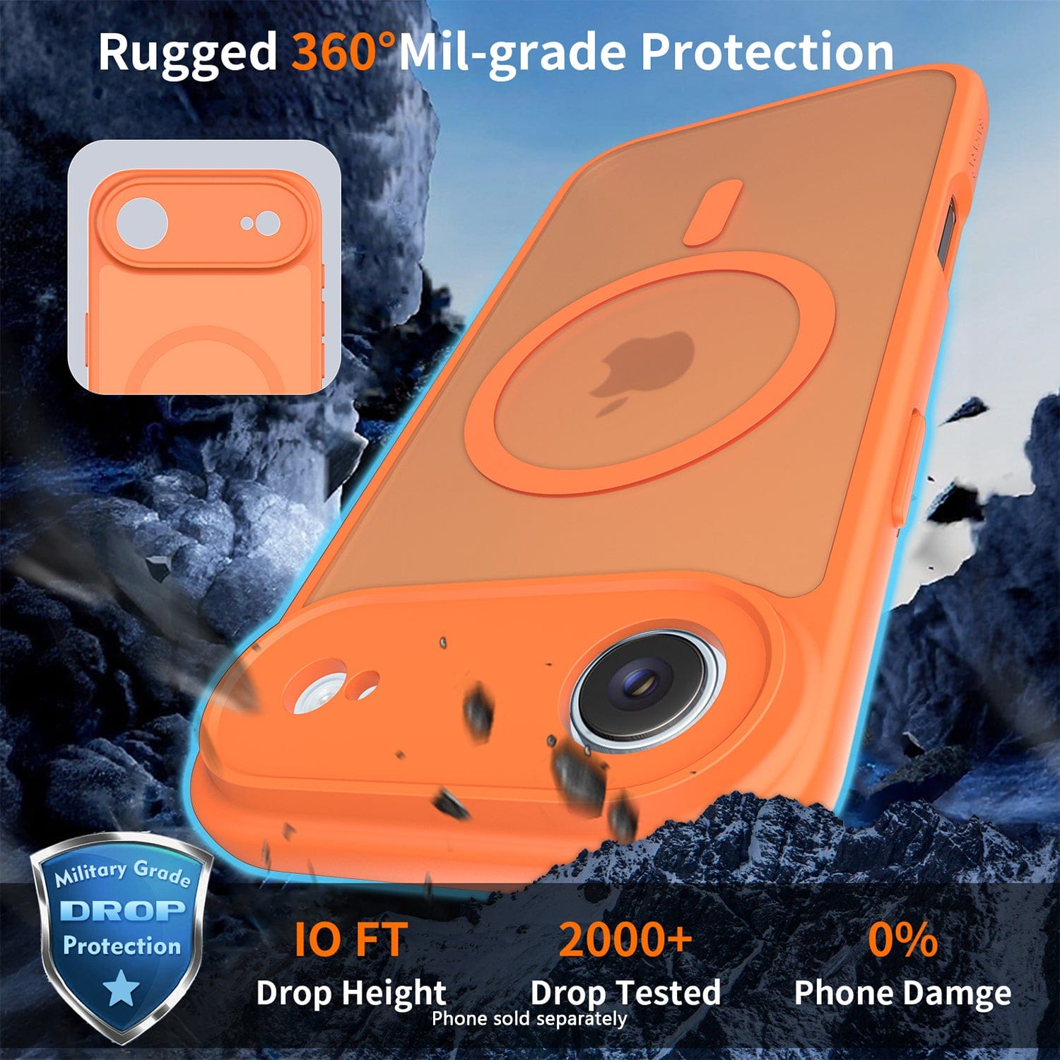 iPhone Air Slim Case - Transparent Matte Finish | Venture Series