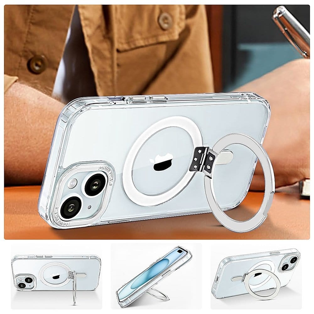 iPhone 15 Clear Kickstand Case with MagSafe | Venture Series
