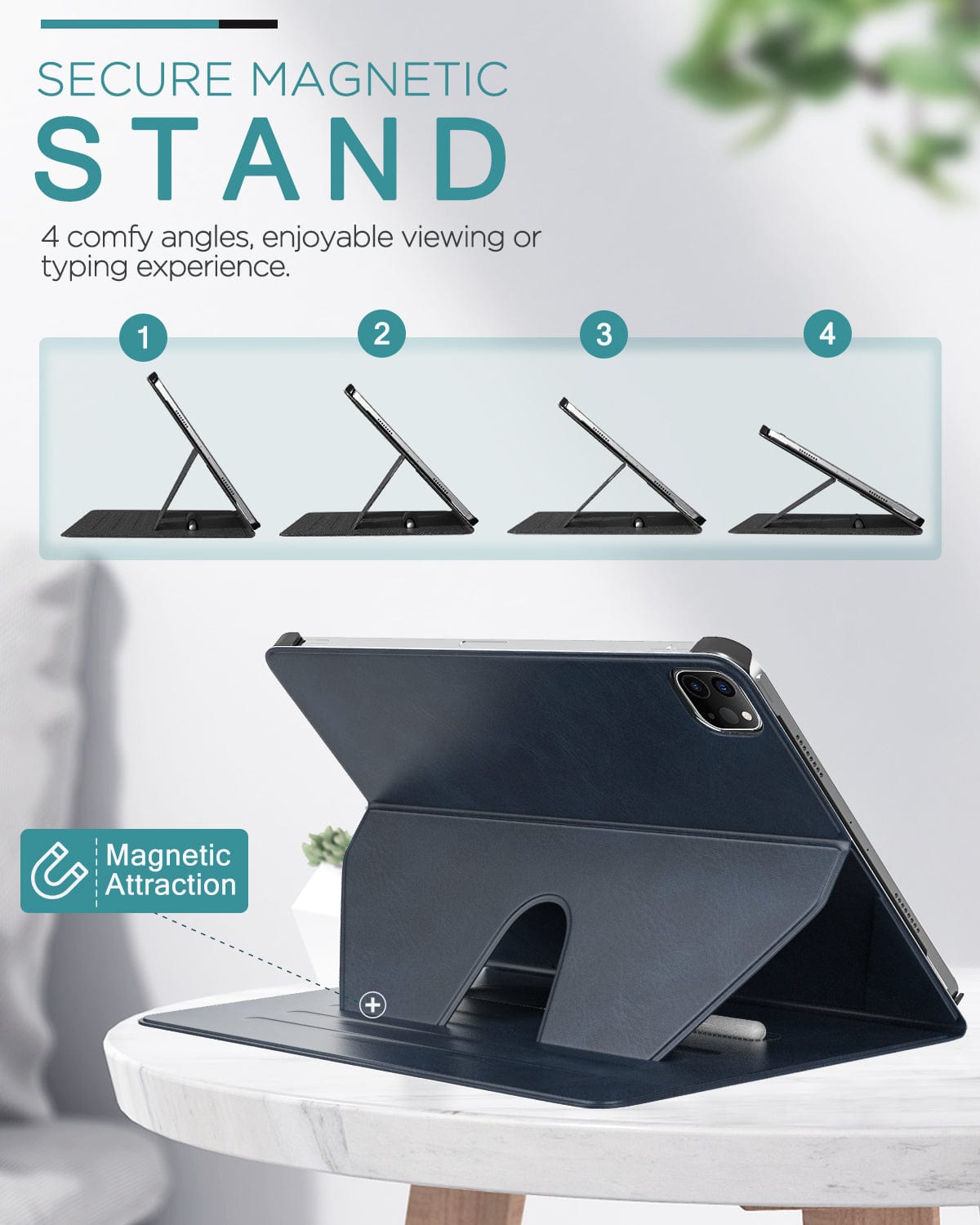 Indy Series Folio Kickstand Case - iPad Pro 11" (3rd/4th Gen) & iPad Air 11-inch M2 & M3 (2024)