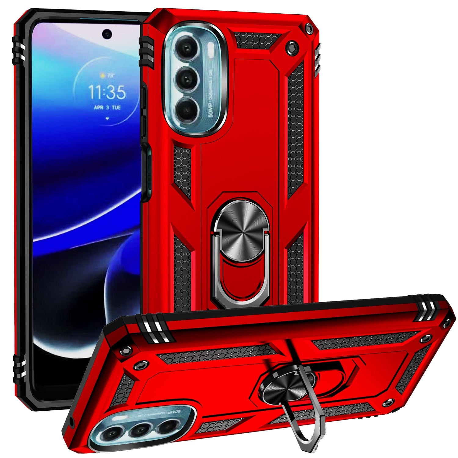 Raider Series Heavy Duty Kickstand Case with Belt Clip - Motorola Moto G 5G 2023