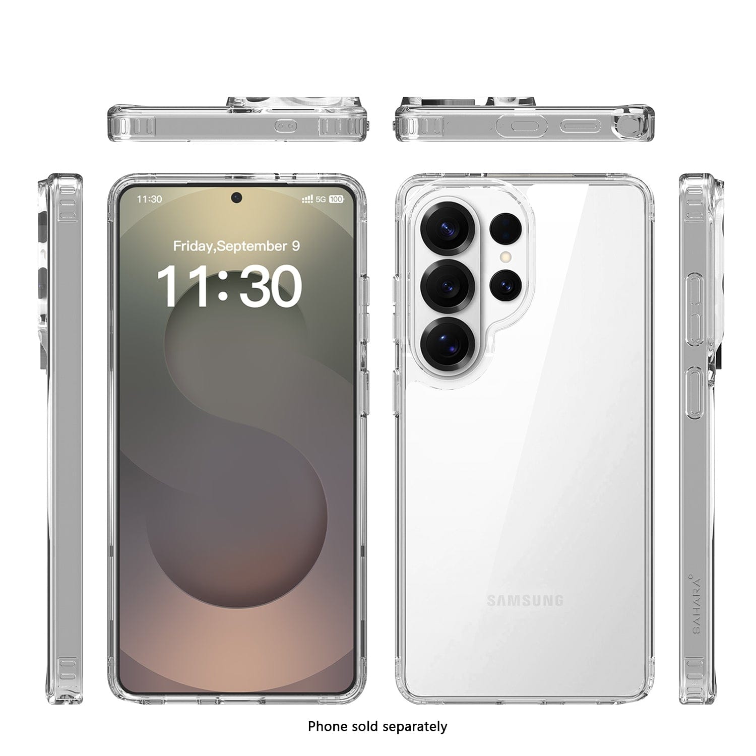 Samsung Galaxy S26 Ultra Clear Case - Anti-Slip Grip | Venture Series