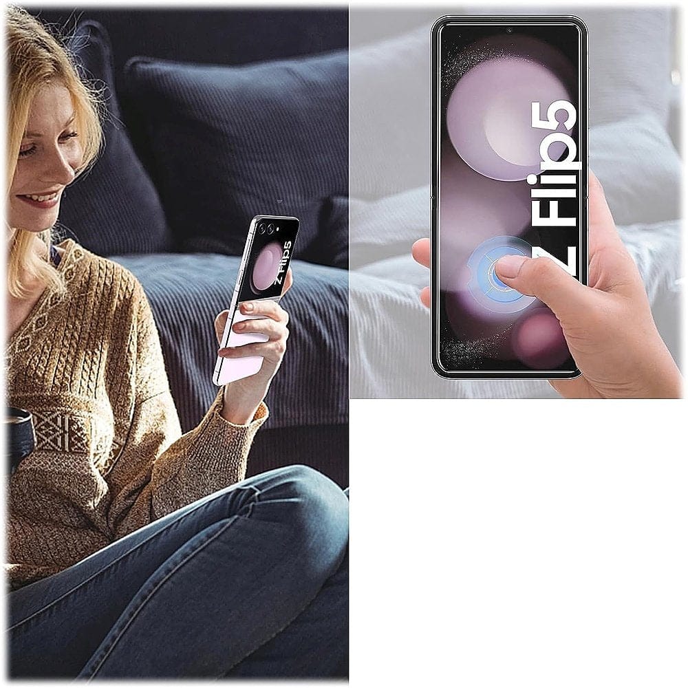ZeroDamage Ultra-Strong+ Tempered Glass + Film Screen Protector (2-Pack) - Samsung Galaxy Z Flip5