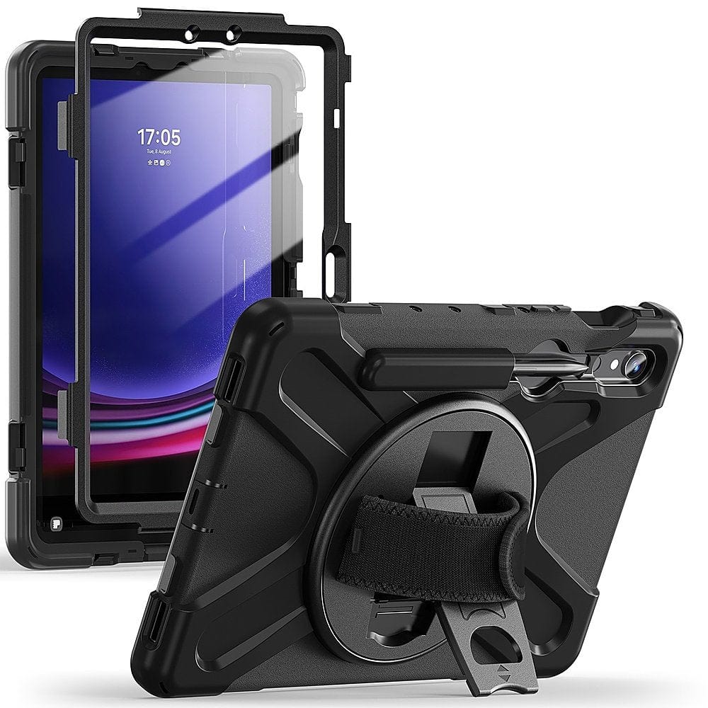 Raider X Series Heavy Duty Hand Strap Case - Galaxy Tab S10 Lite (2025), S10 FE, Tab S8, Tab S9, and Tab S9 FE