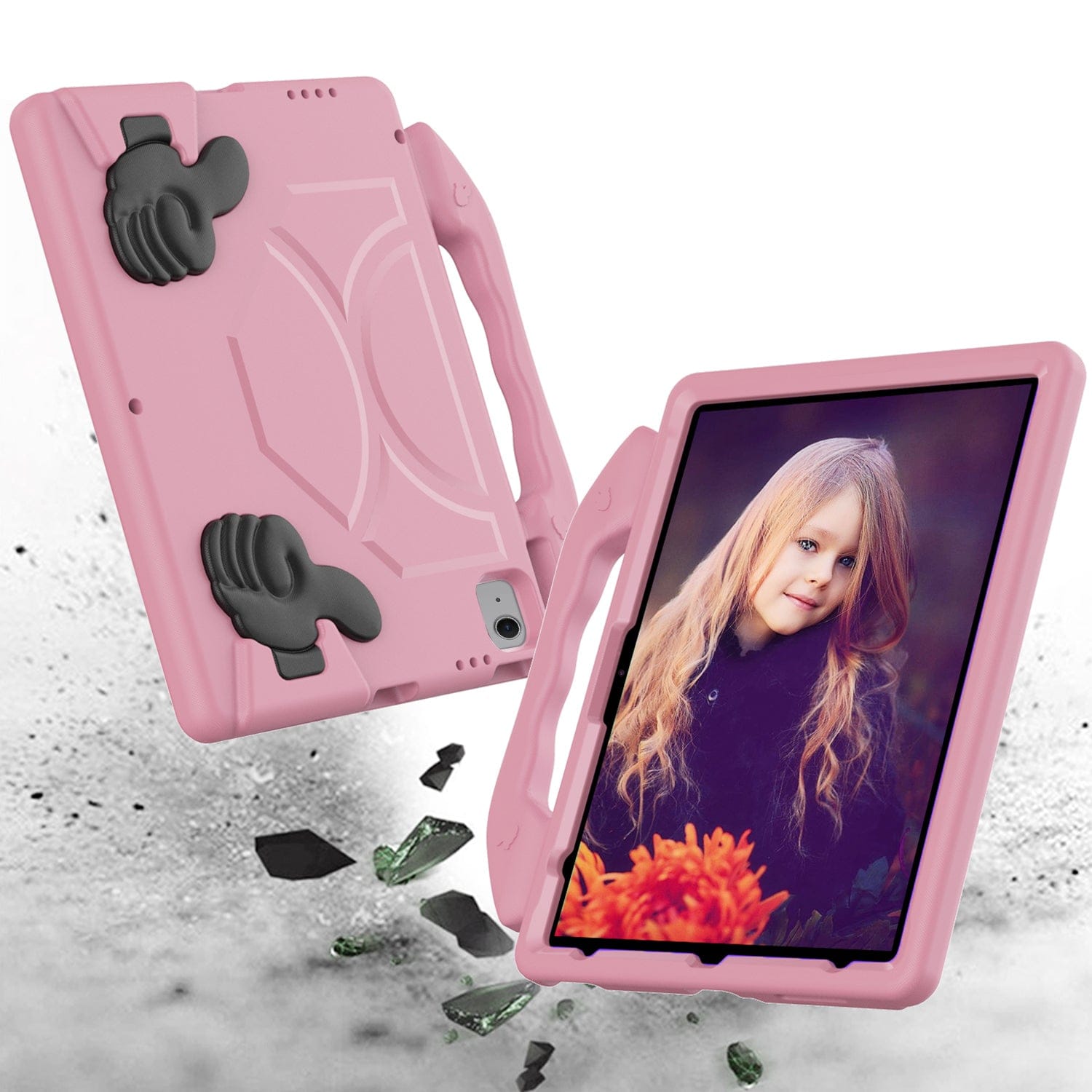 iPad Pro 13-inch (M4 / M5) / iPad Air 13-inch (M2 / M3 / M4) / iPad Pro 12.9-inch (2018–2022) Case - Kid Proof Thumbs-Up Kickstand | Wander Series