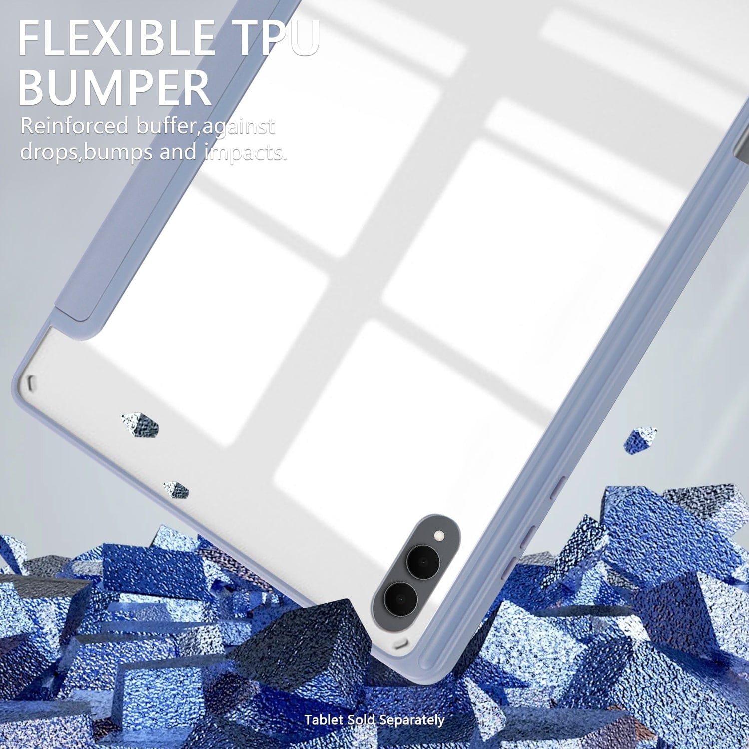 Samsung Galaxy Tab S11 Ultra Case - Folio Slim, Transparent Back | Venture Series