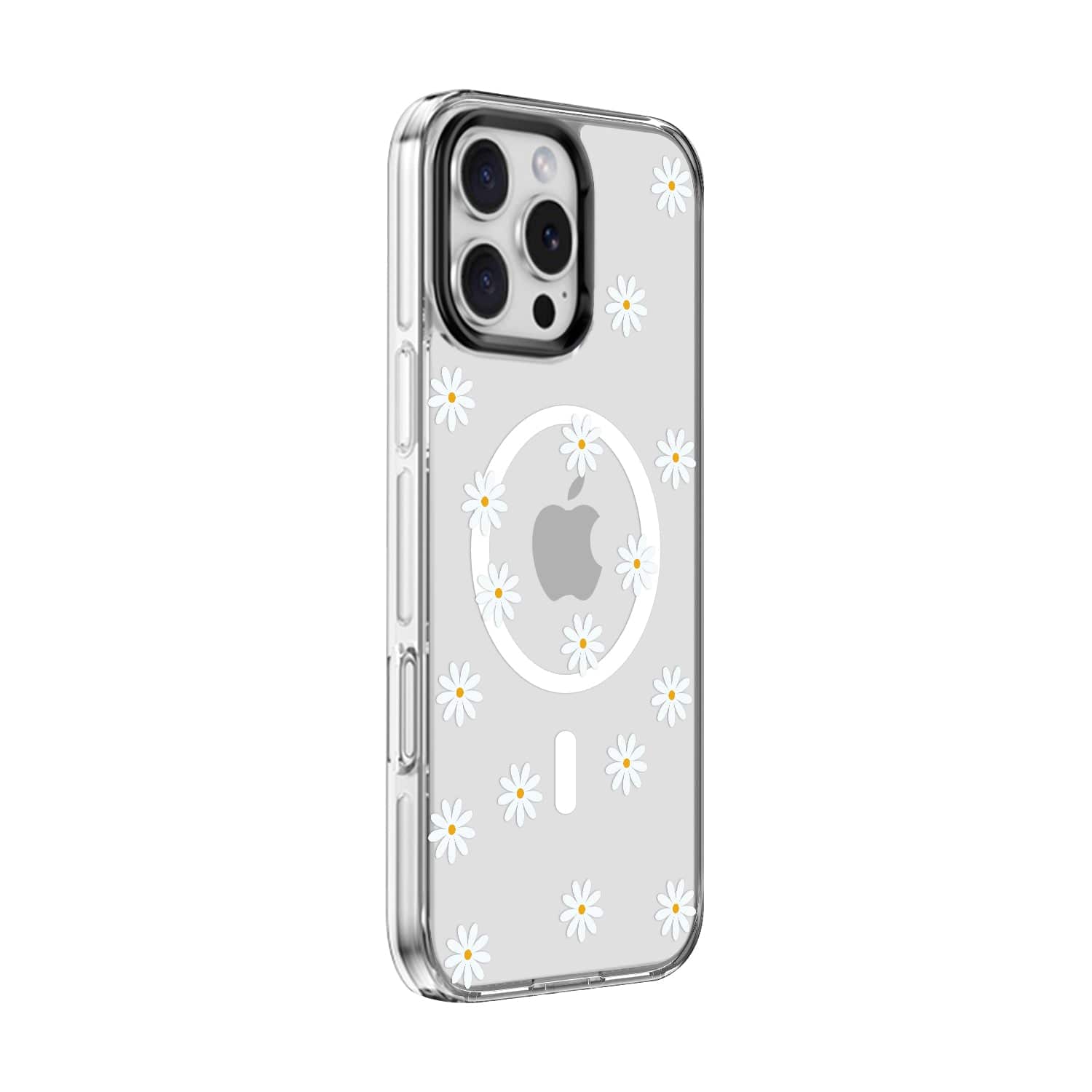 iPhone 16 Pro Case with Swappable Floral & Marble Designs - Wireless Charging | Inspire Series