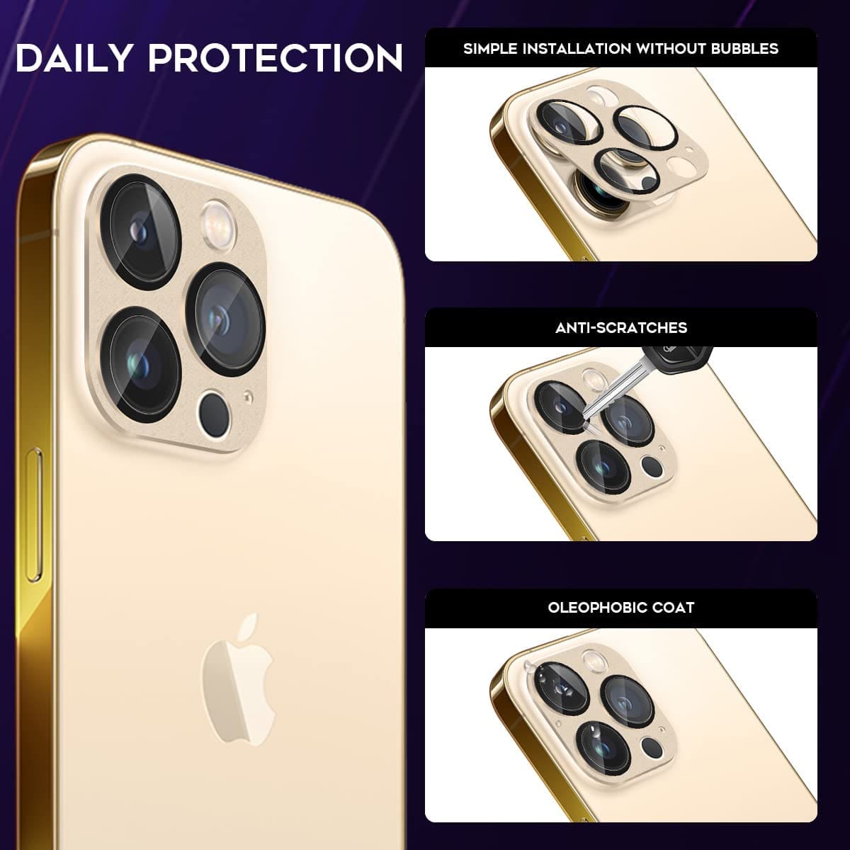 ZeroDamage Camera Lens Protector (2-Pack) - iPhone 13 Pro and iPhone 13 Pro Max