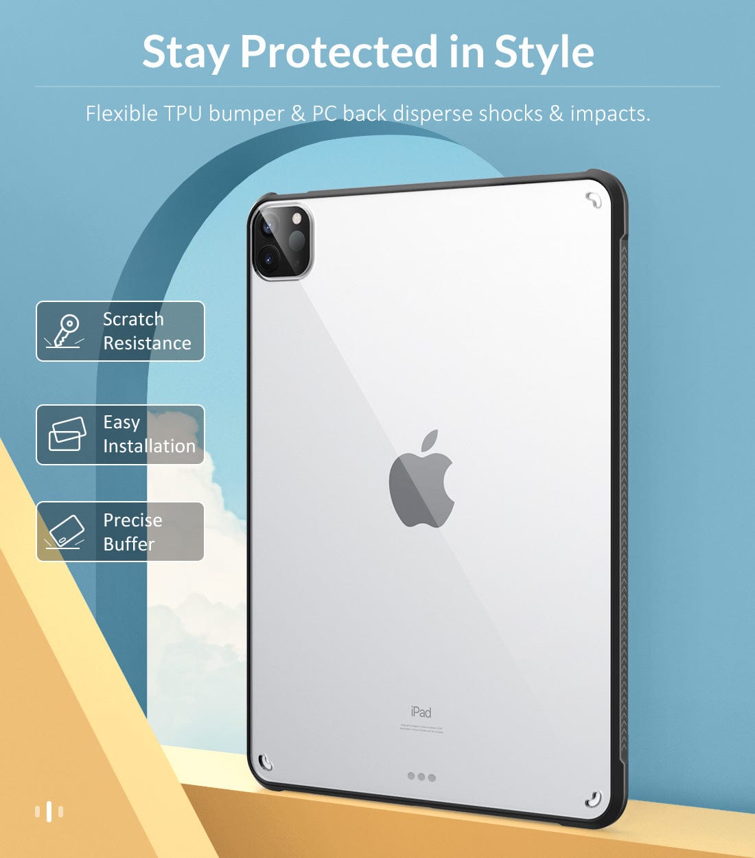 Venture Series Hard Shell Case Clear - iPad Pro 11"