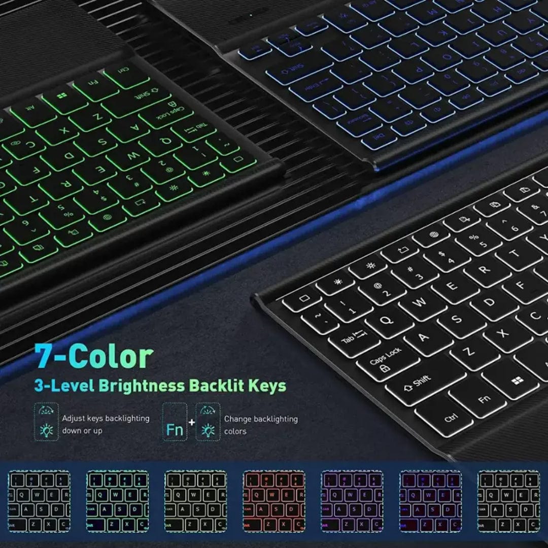 Samsung Galaxy Tab S10 FE+ Keyboard Case with Track Pad | Navigation Series