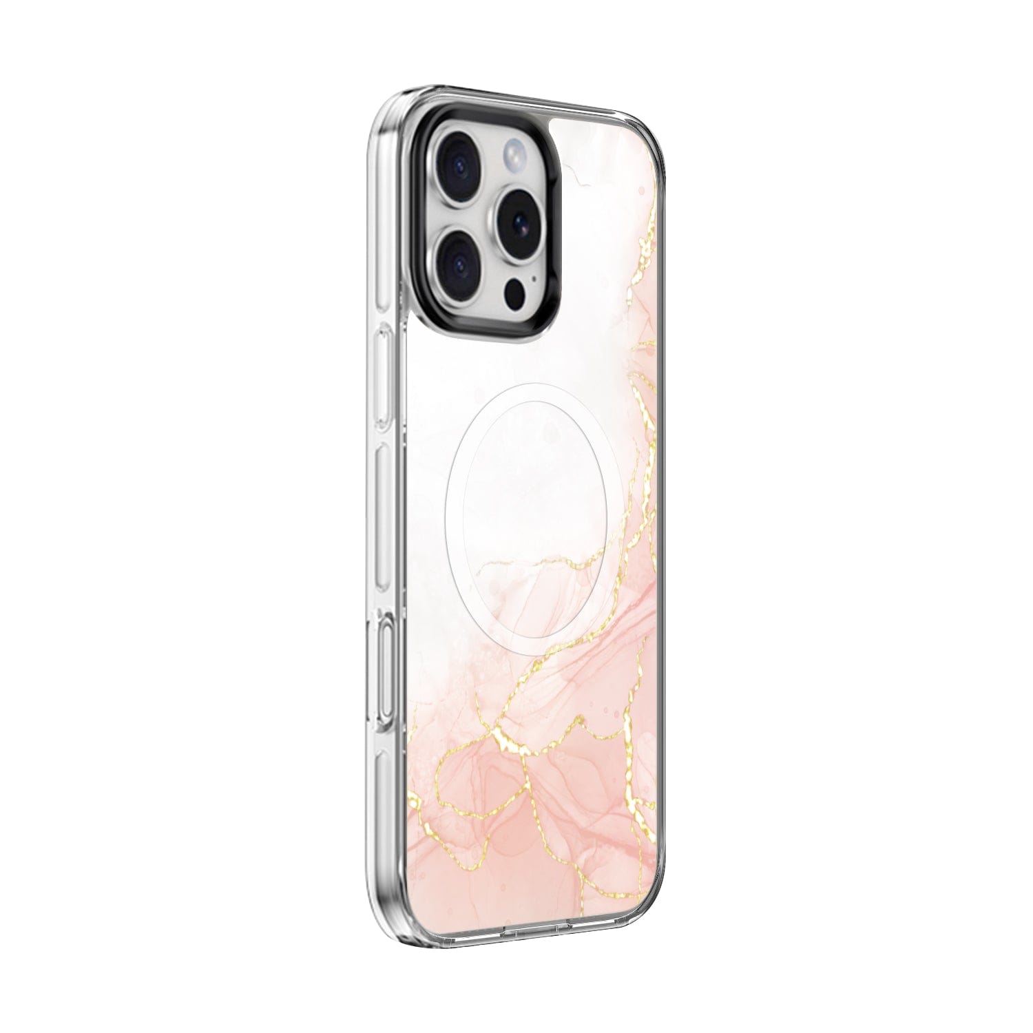 iPhone 16 Pro Case with Swappable Floral & Marble Designs - Wireless Charging | Inspire Series