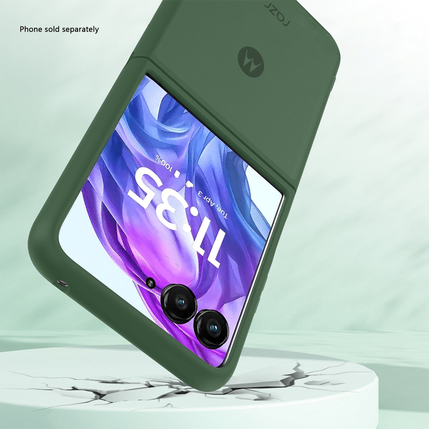 Motorola Razr+ (2025) Frosted Clear Semi-Transparent Back Cover - Closed-Button Design | Venture Series