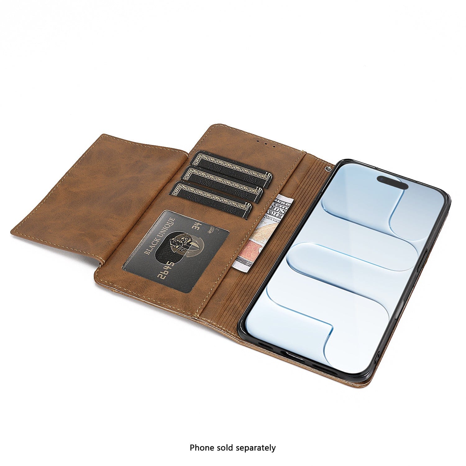 Indy Series Leather Folio Wallet Case Compatible with Magsafe for Apple iPhone Air