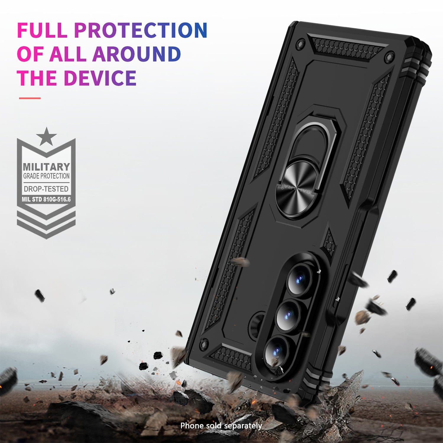Raider Series Heavy Duty Case for Samsung Galaxy Z Fold7 - Scorpion Black