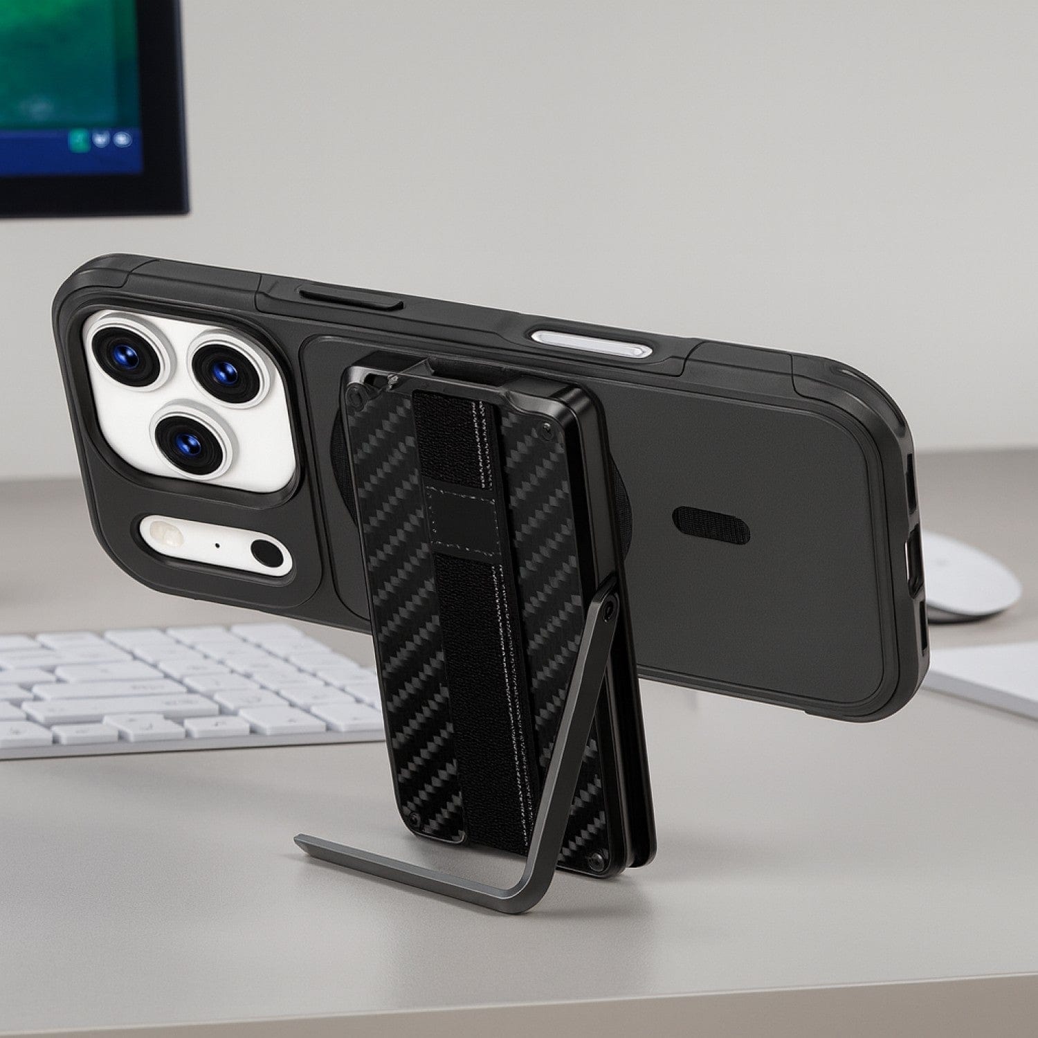 Raider Series Detachable Wallet Case Compatible with Magsafe for Apple iPhone 17 Pro Max - Black