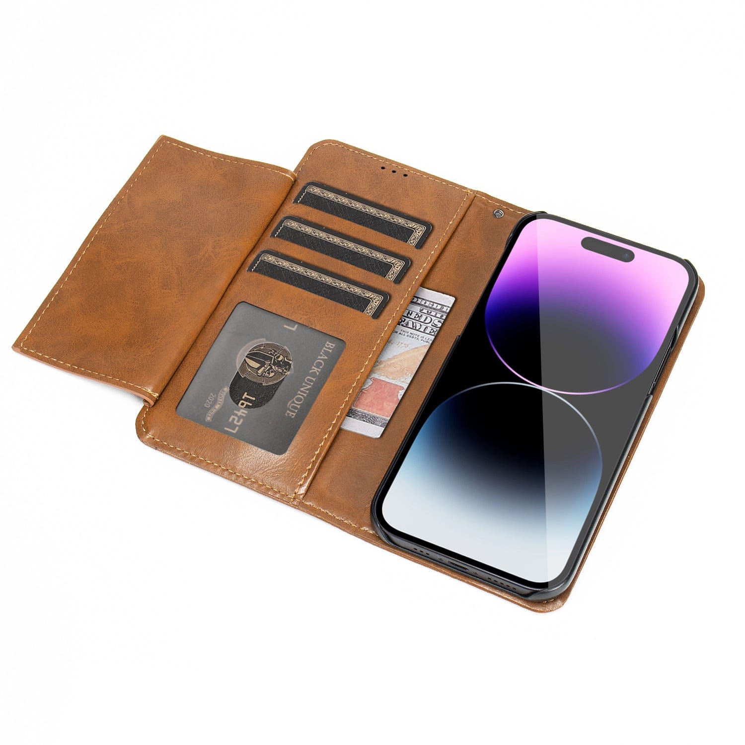 iPhone 14 Pro Max Leather Wallet Case Card Holder | Indy Series