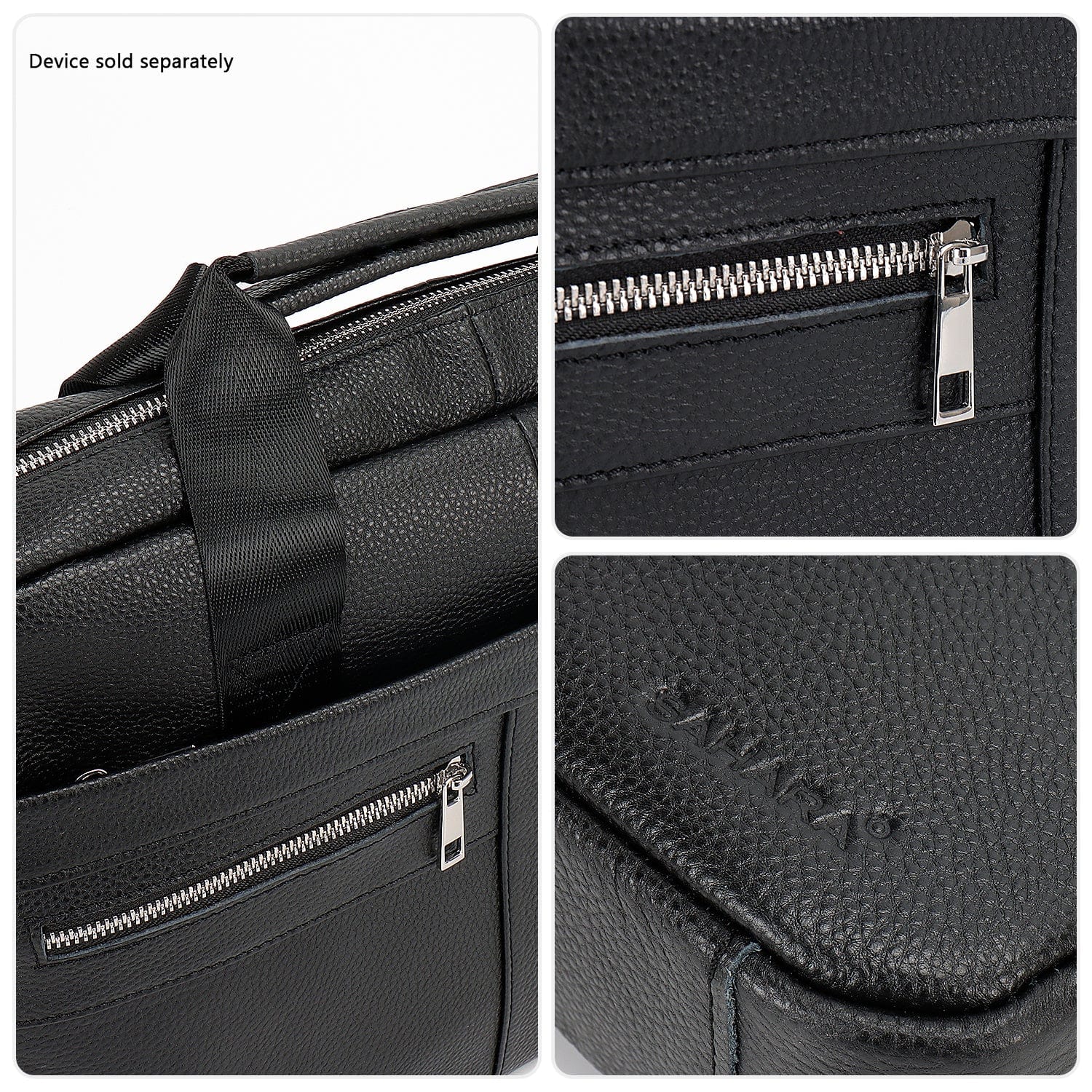 Genuine Leather Business Bag Briefcase - Laptops up to 16-inch