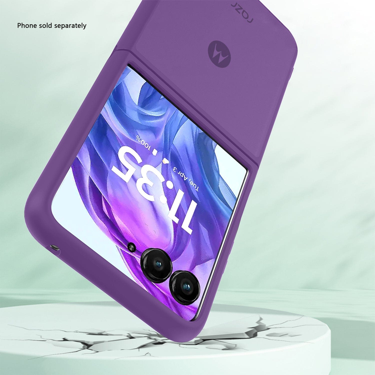 Motorola Razr+ (2025) Frosted Clear Semi-Transparent Back Cover - Closed-Button Design | Venture Series
