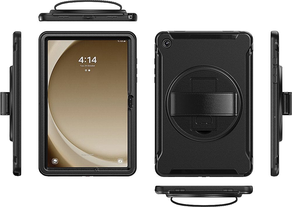 Raider Series Hard Shell Hand Strap Case -  Galaxy Tab A9+ - Black