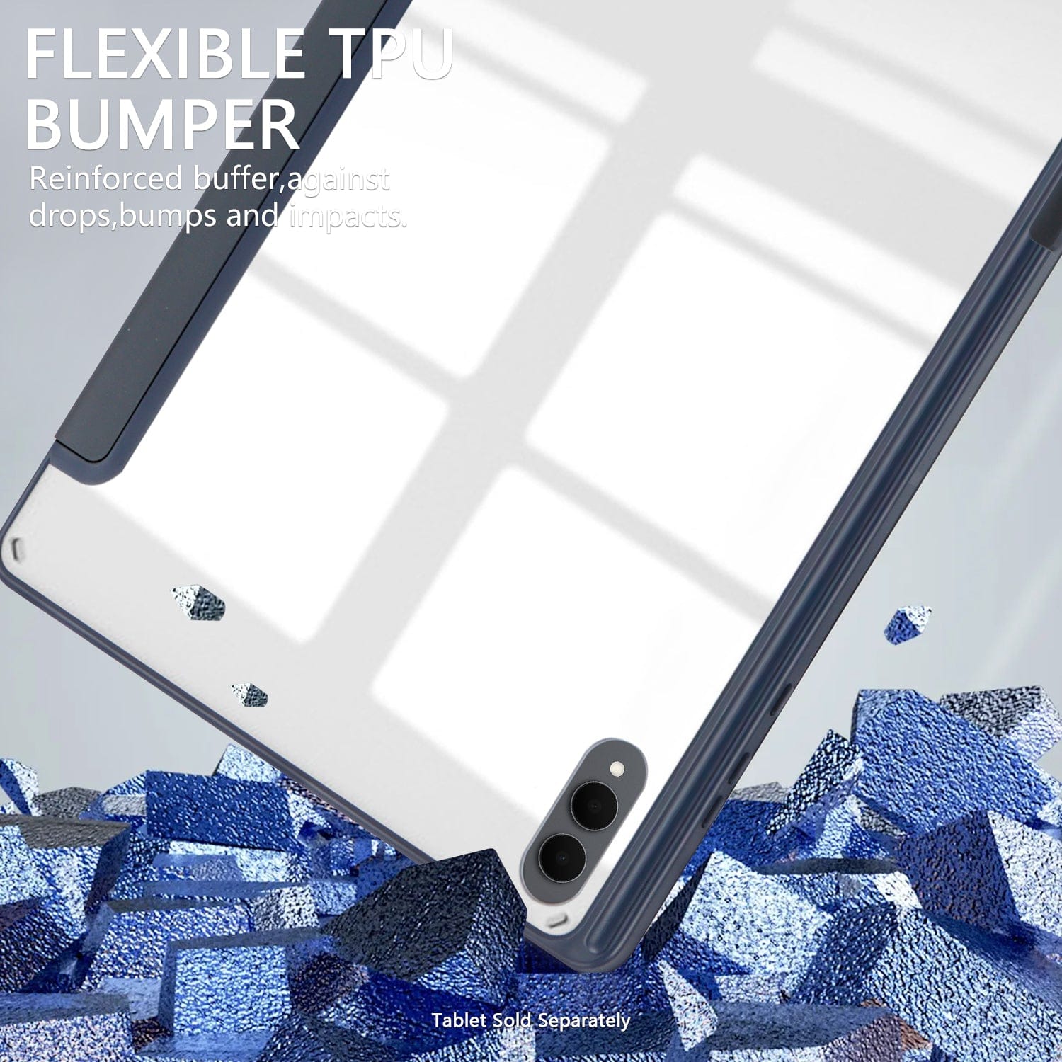 Samsung Galaxy Tab S11 Ultra Case - Folio Slim, Transparent Back | Venture Series