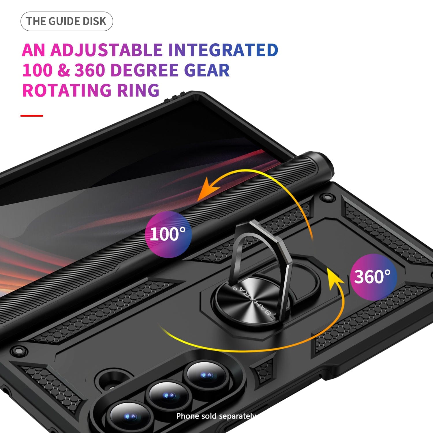 Raider Series Heavy Duty Case for Samsung Galaxy Z Fold7 - Scorpion Black