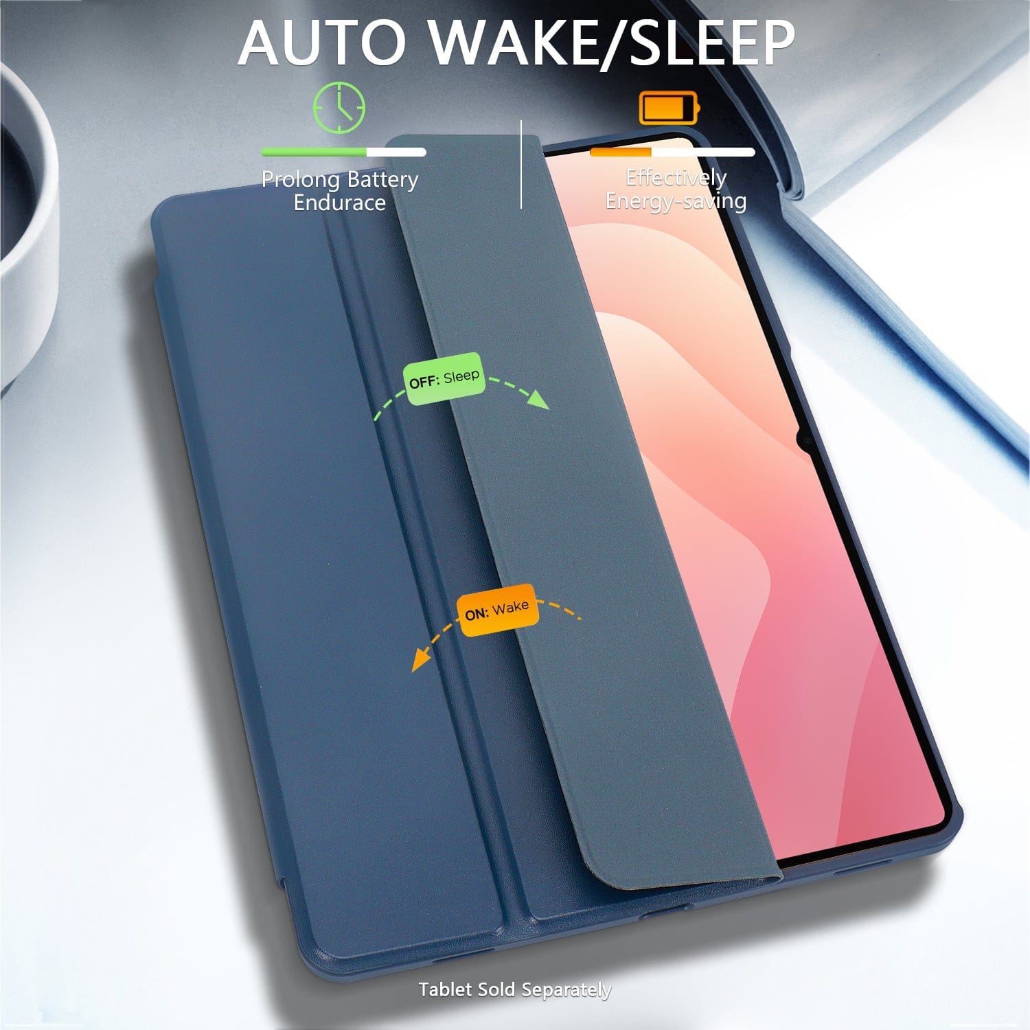 Samsung Galaxy Tab S11 Case - Slim Folio with Transparent Back | Venture Series