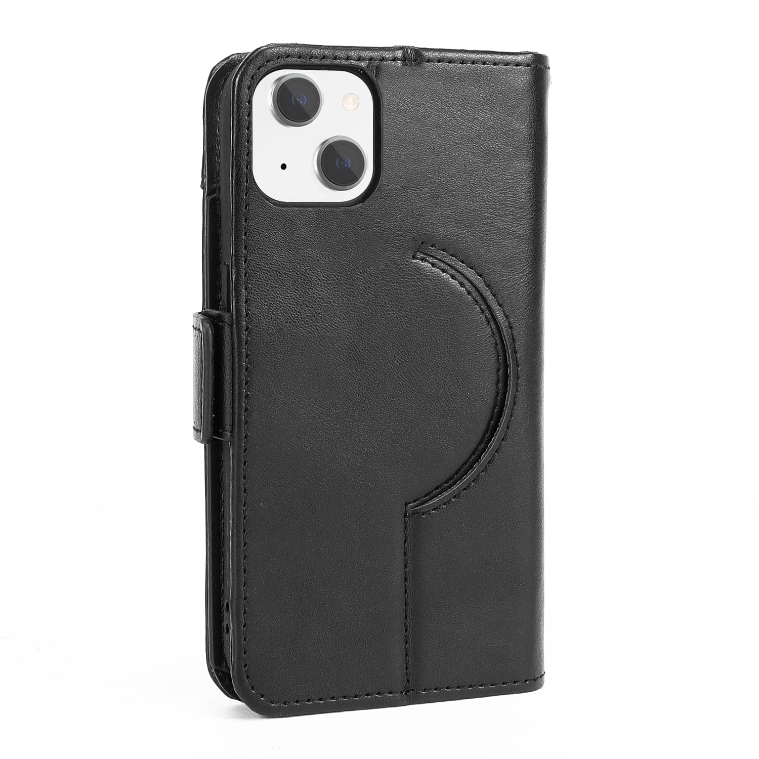 iPhone 15, Black, Genuine Leather Wallet MagSafe Case | SaharaCase iPhone 15, Black, Genuine Leather Wallet MagSafe Case | SaharaCase