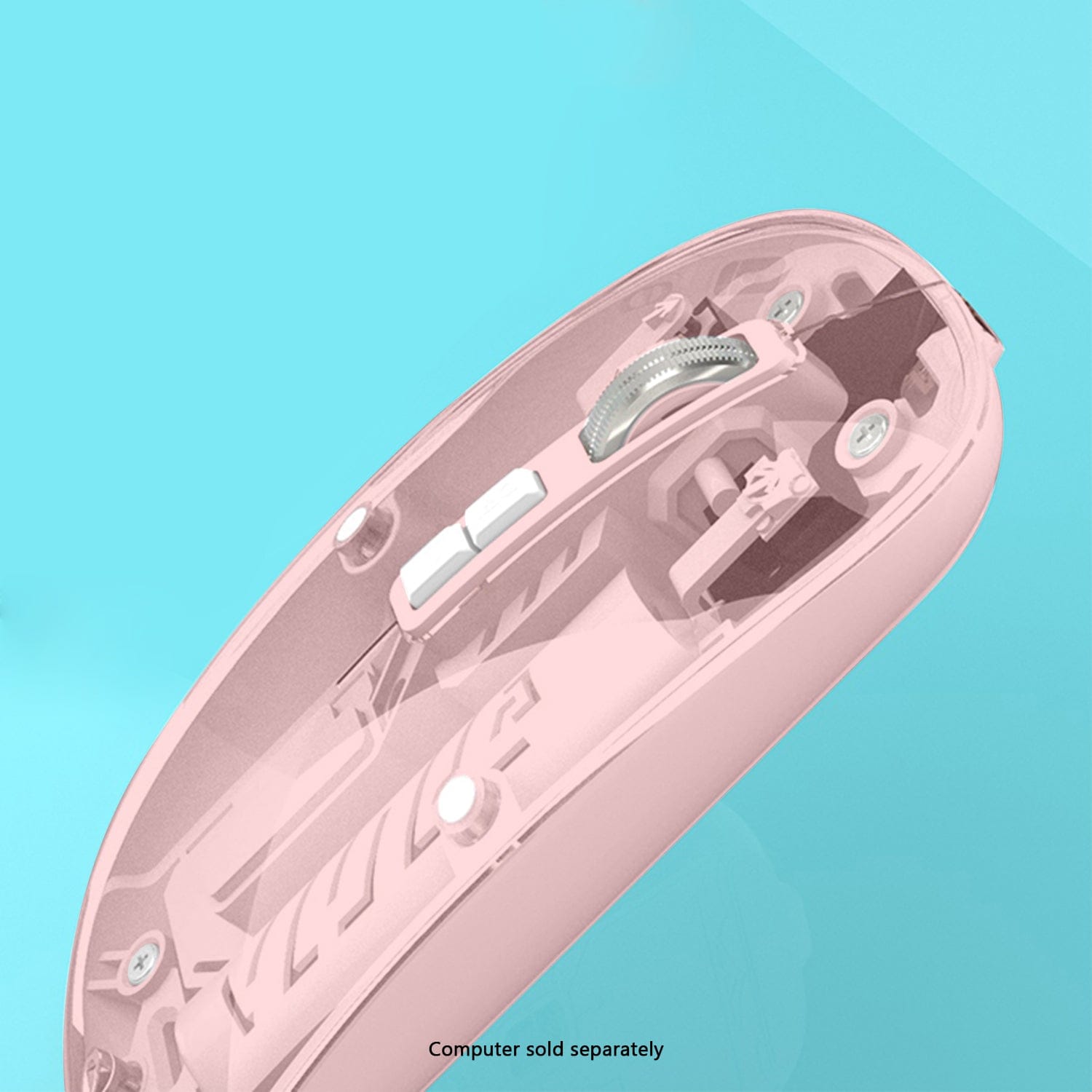 Wireless Mouse - Transparent Dual-Mode, Rechargeable Design | Glacier Series