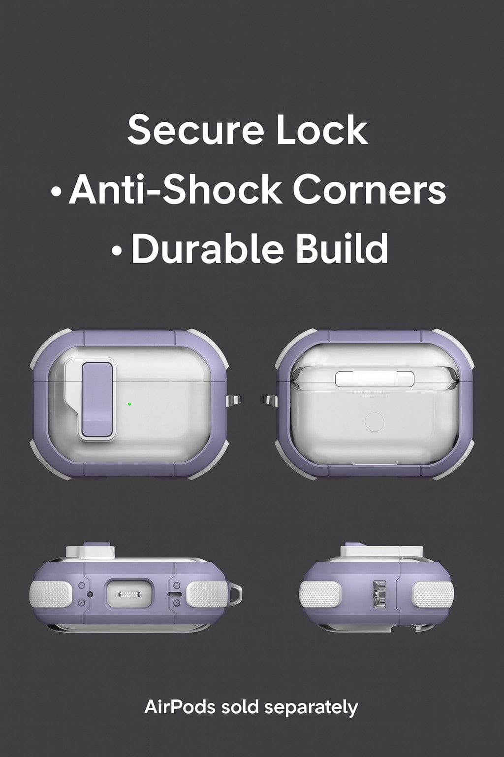 Apple AirPods Pro 3 Case - Secure Lock | Venture-X Series
