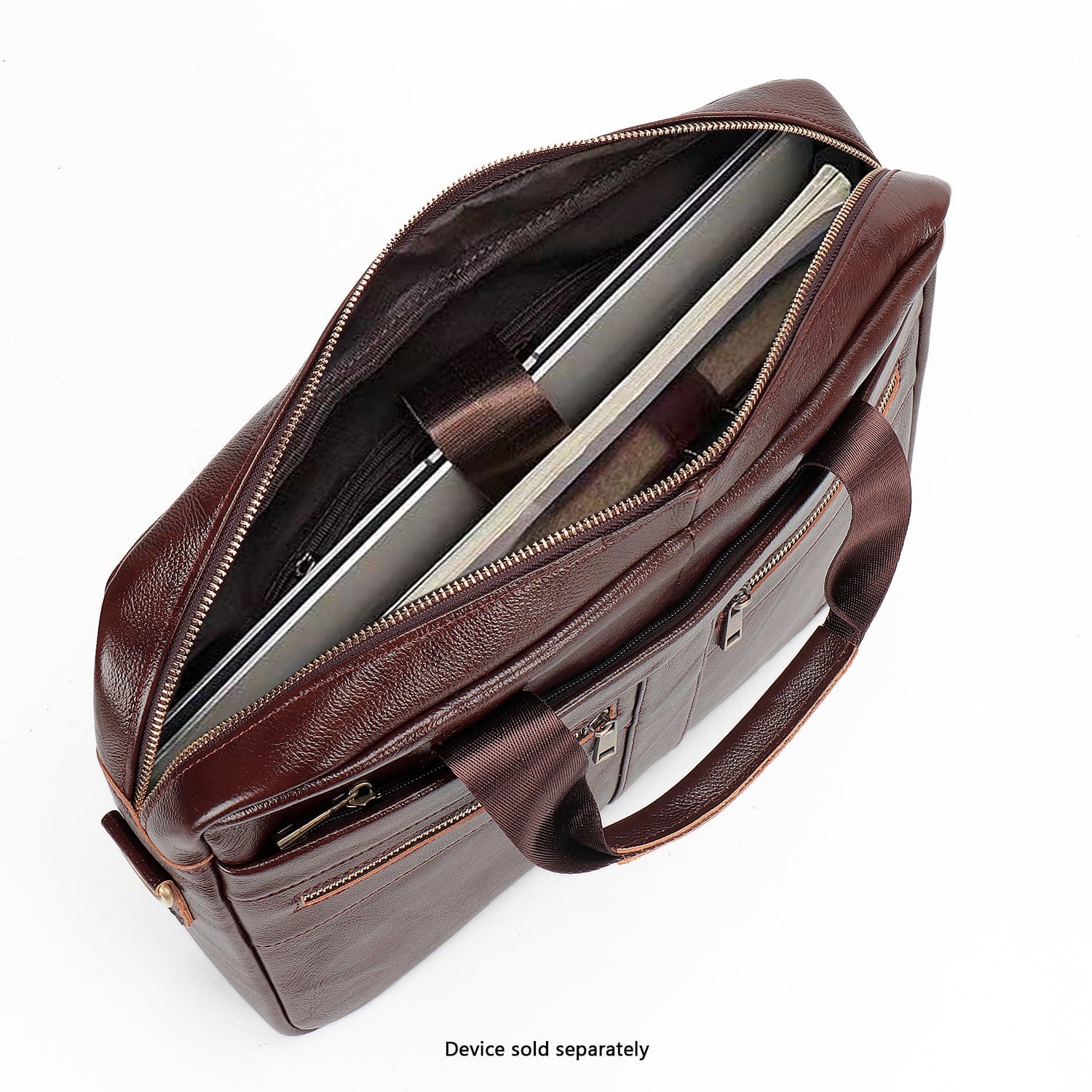 Genuine Leather Business Bag Briefcase - Laptops up to 16-inch
