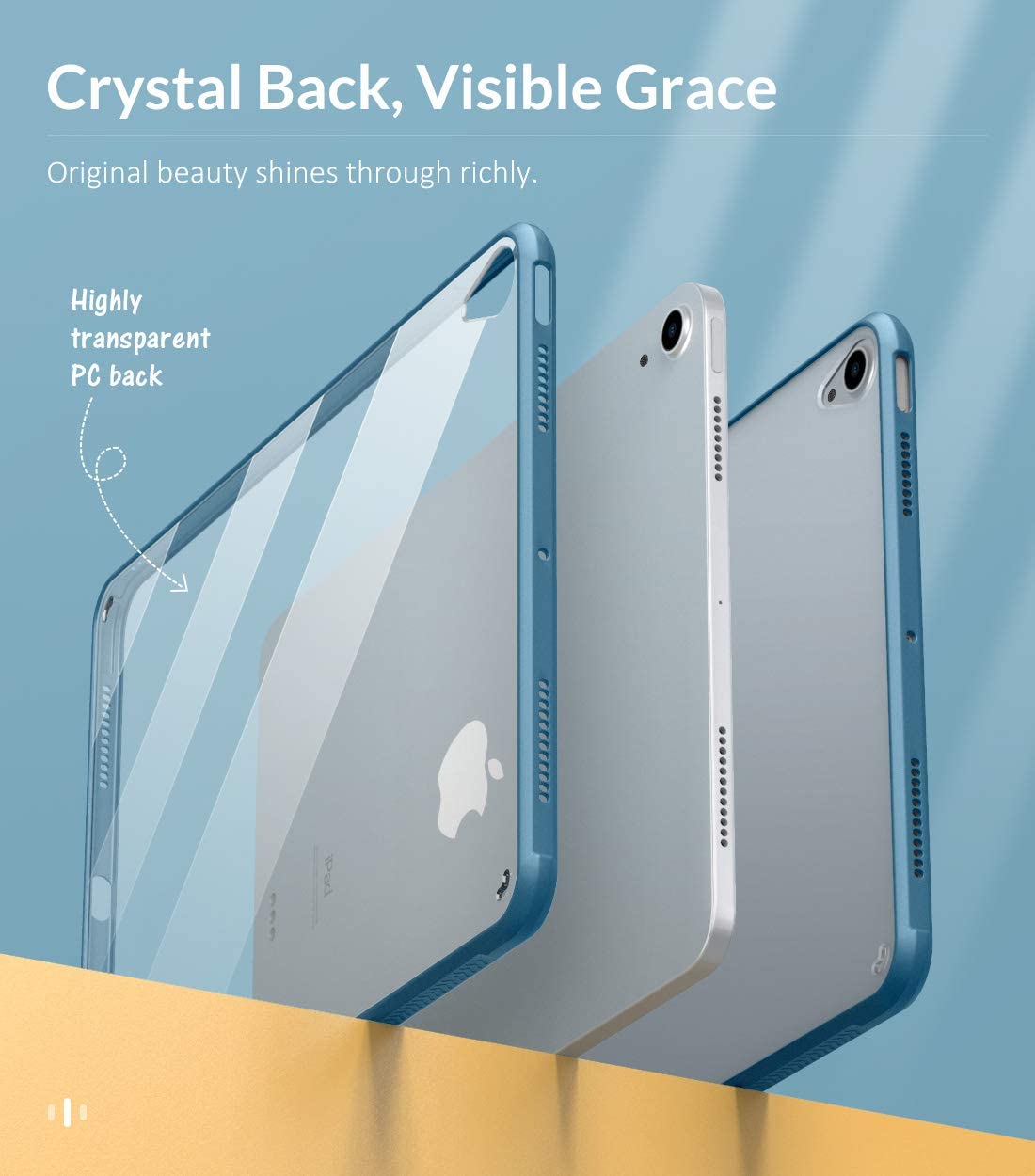 Venture Series Clear Hard Shell Case - iPad Air 10.9" and iPad Air 11-inch M2