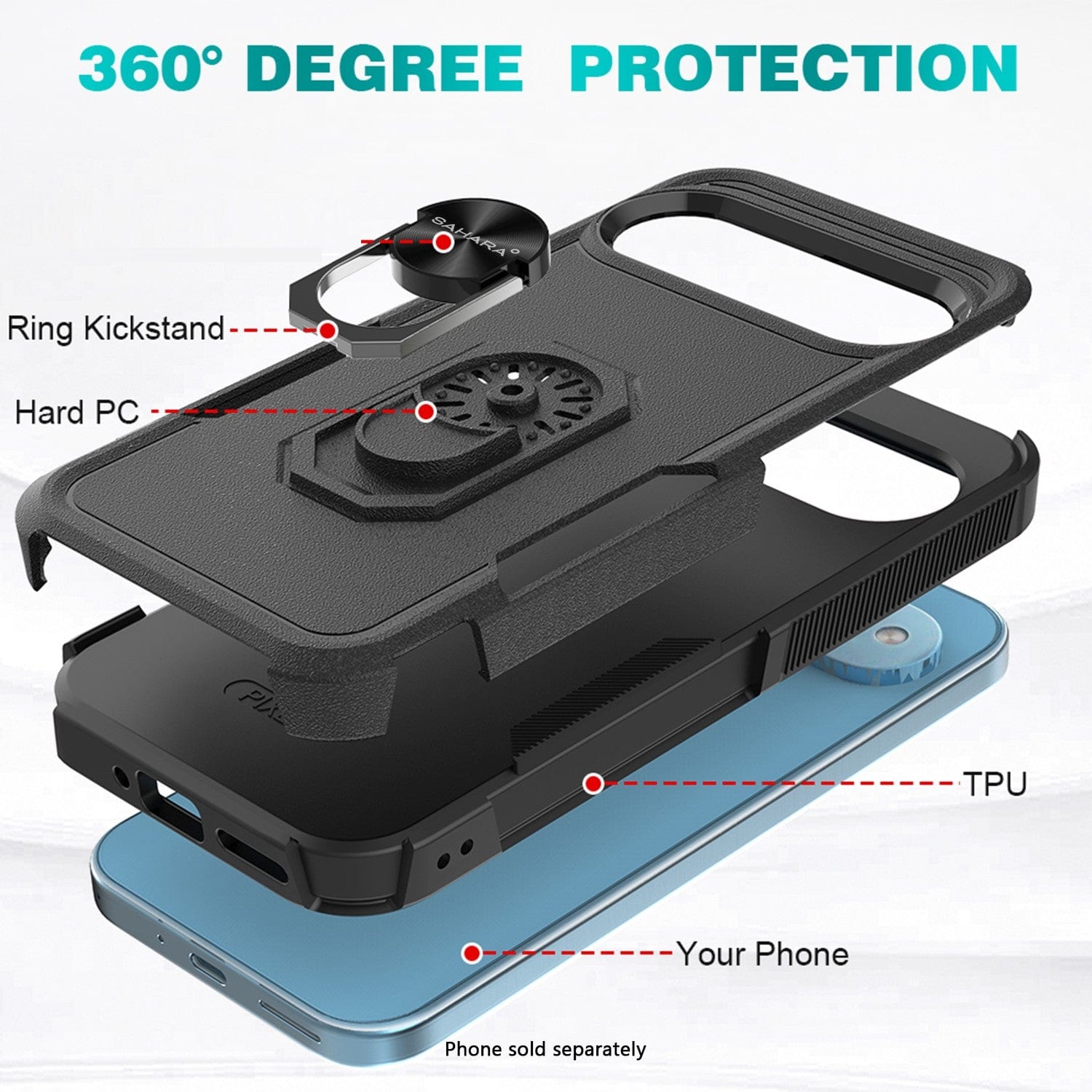 Google Pixel 10 Pro XL Case – Heavy-Duty Kickstand | Raider Series