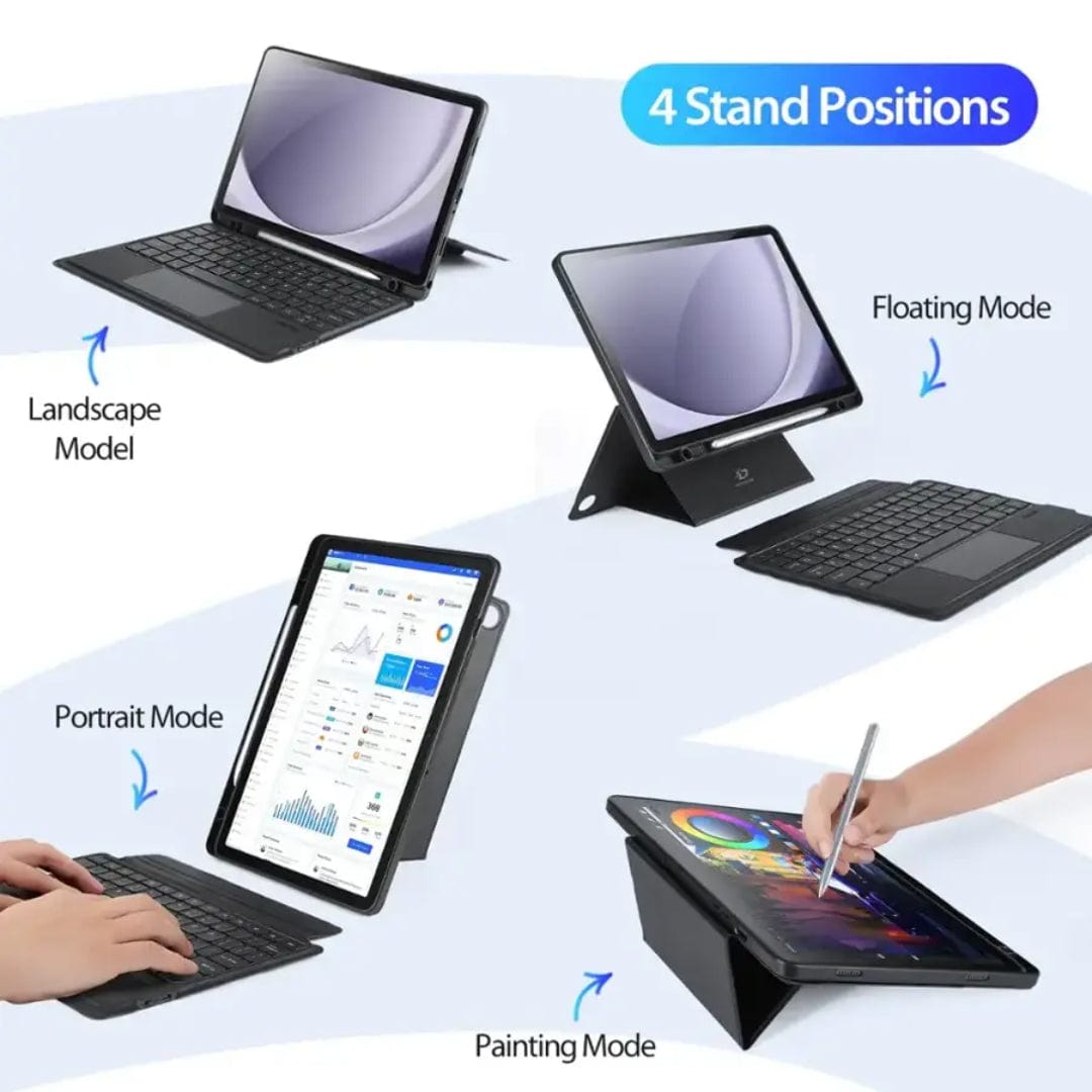 Samsung Galaxy Tab S10 FE Keyboard Case with Track Pad | Navigation Series