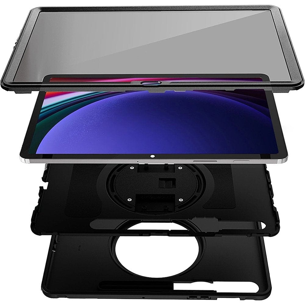 Raider Series Heavy Duty Hand Strap Case - Galaxy Tab S10 Lite (2025), S10 FE, Tab S8, Tab S9, and Tab S9 FE