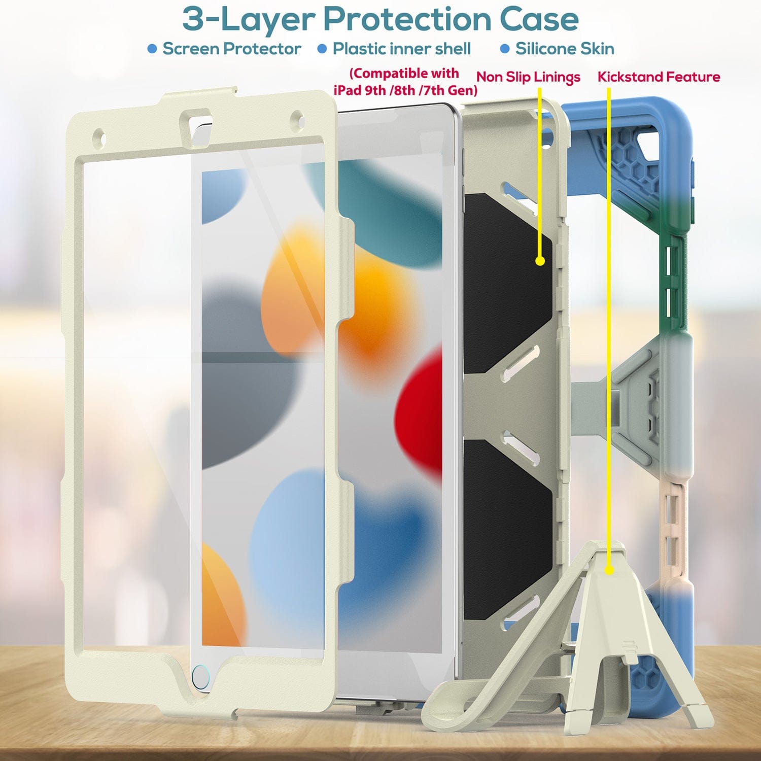 Wander Series Kickstand Case - iPad 10.2"