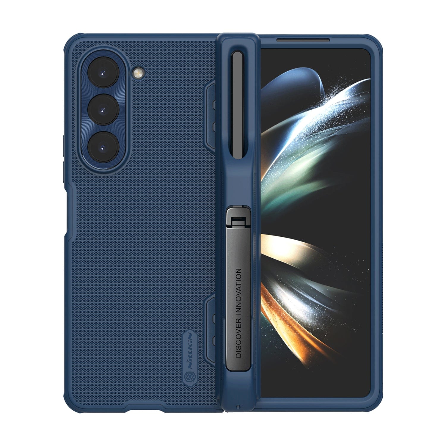 GRIP Series with Kickstand and Stylus Compatibility Case for Samsung Galaxy Z Fold5 - Blue