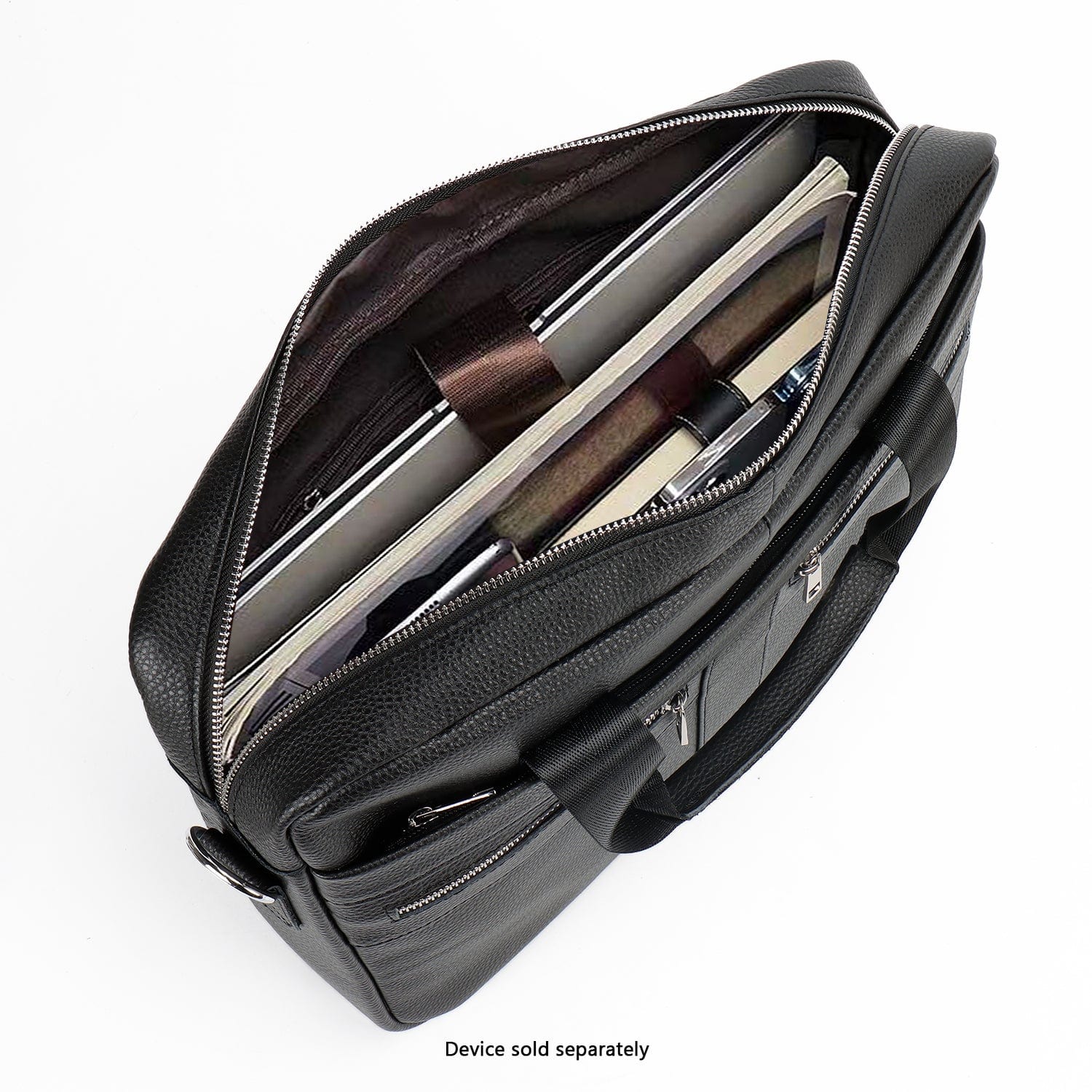 Genuine Leather Business Bag Briefcase - Laptops up to 16-inch