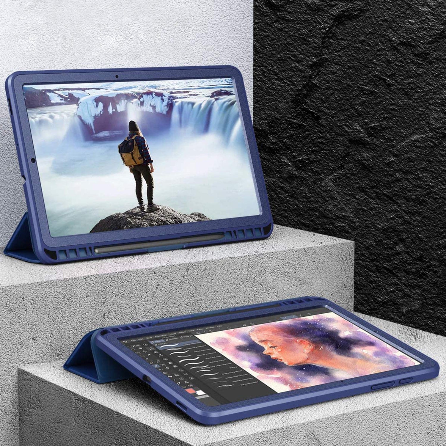 Raider Series Heavy Duty Tri-Fold Case - Galaxy Tab S6 Lite