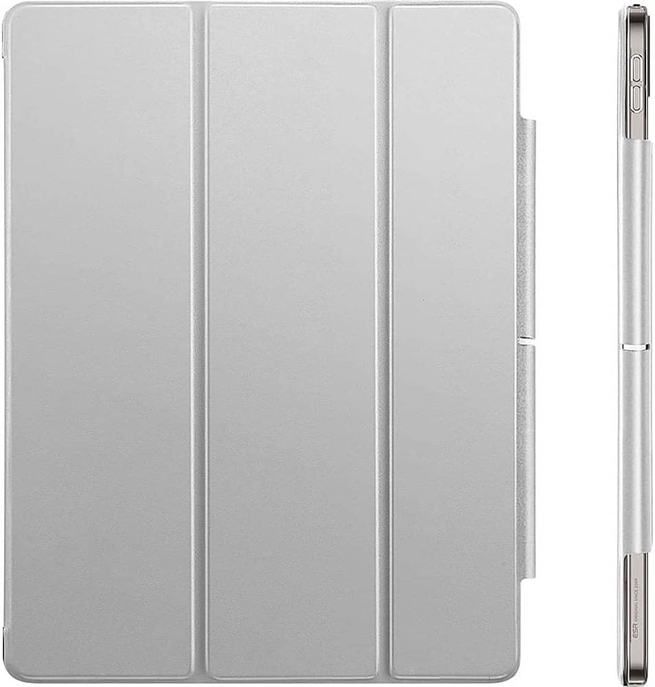 ESR Gray Folio Case with Tempered Glass Screen - iPad Pro 12.9" (4th, 5th, and 6th Generation)
