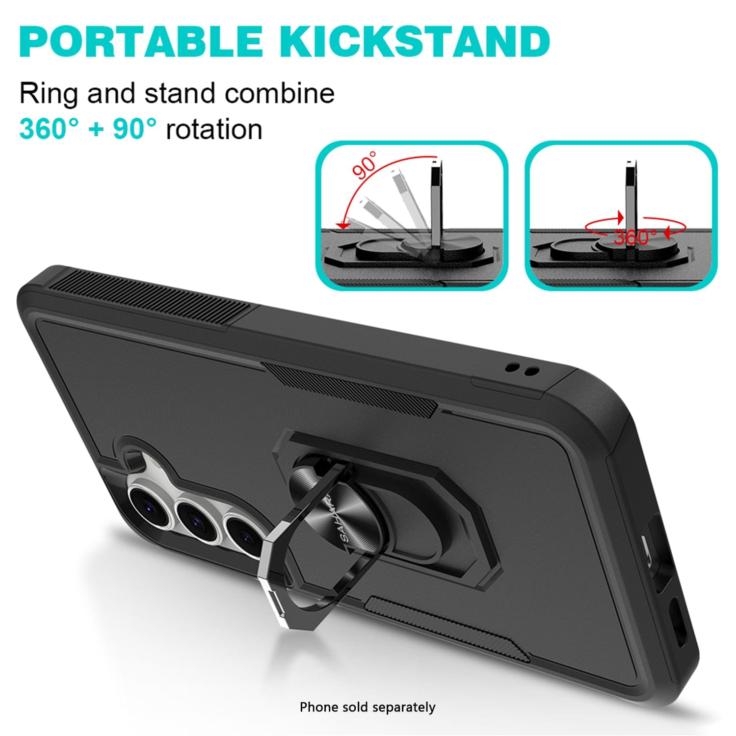 Samsung Galaxy S25 FE Case – Heavy-Duty Kickstand | Raider Series