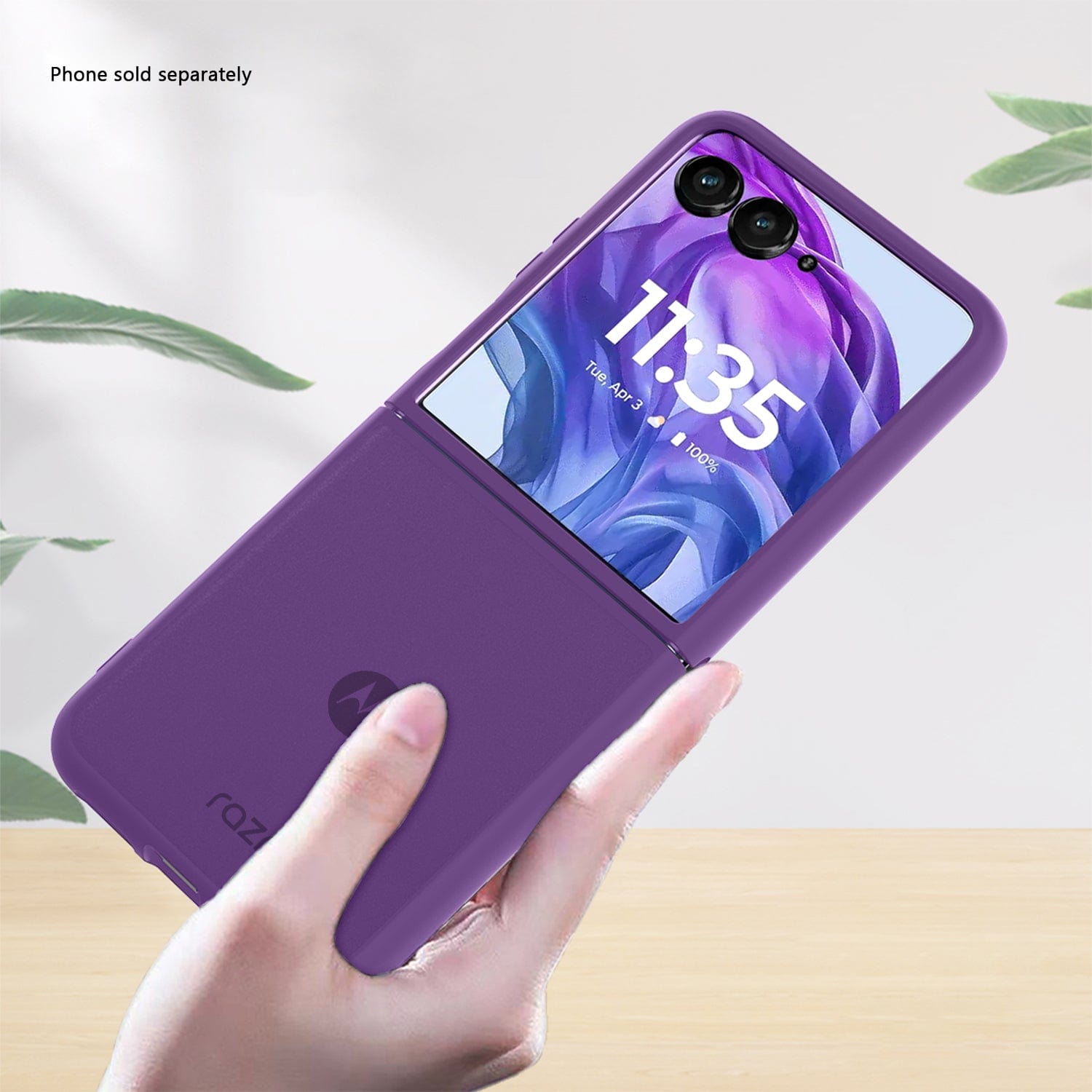 Motorola Razr+ (2025) Frosted Clear Semi-Transparent Back Cover - Closed-Button Design | Venture Series