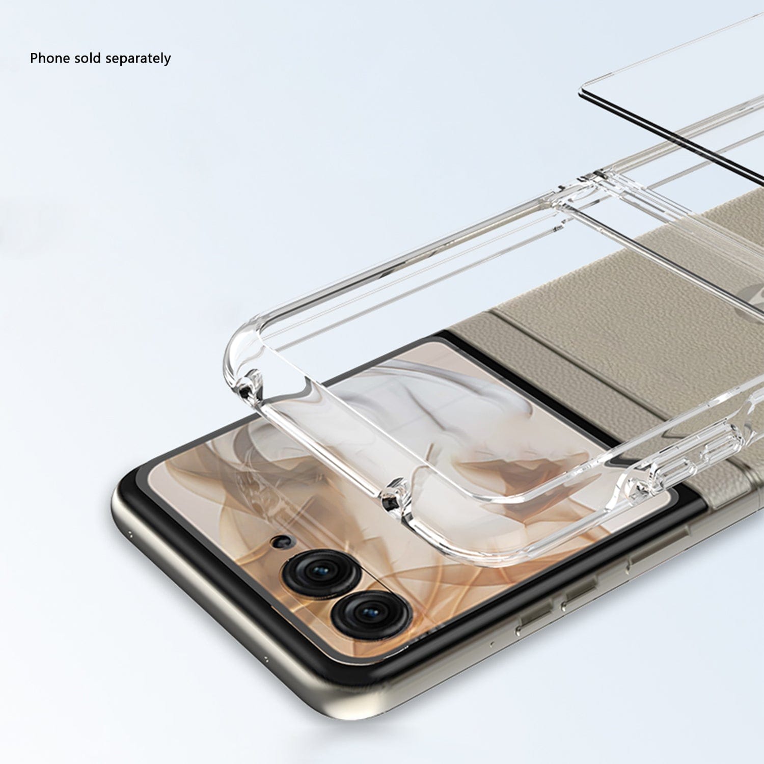 Motorola Razr (2025) Clear Case - Anti-Slip Grip, Shock-Absorbing Corners | Venture Series
