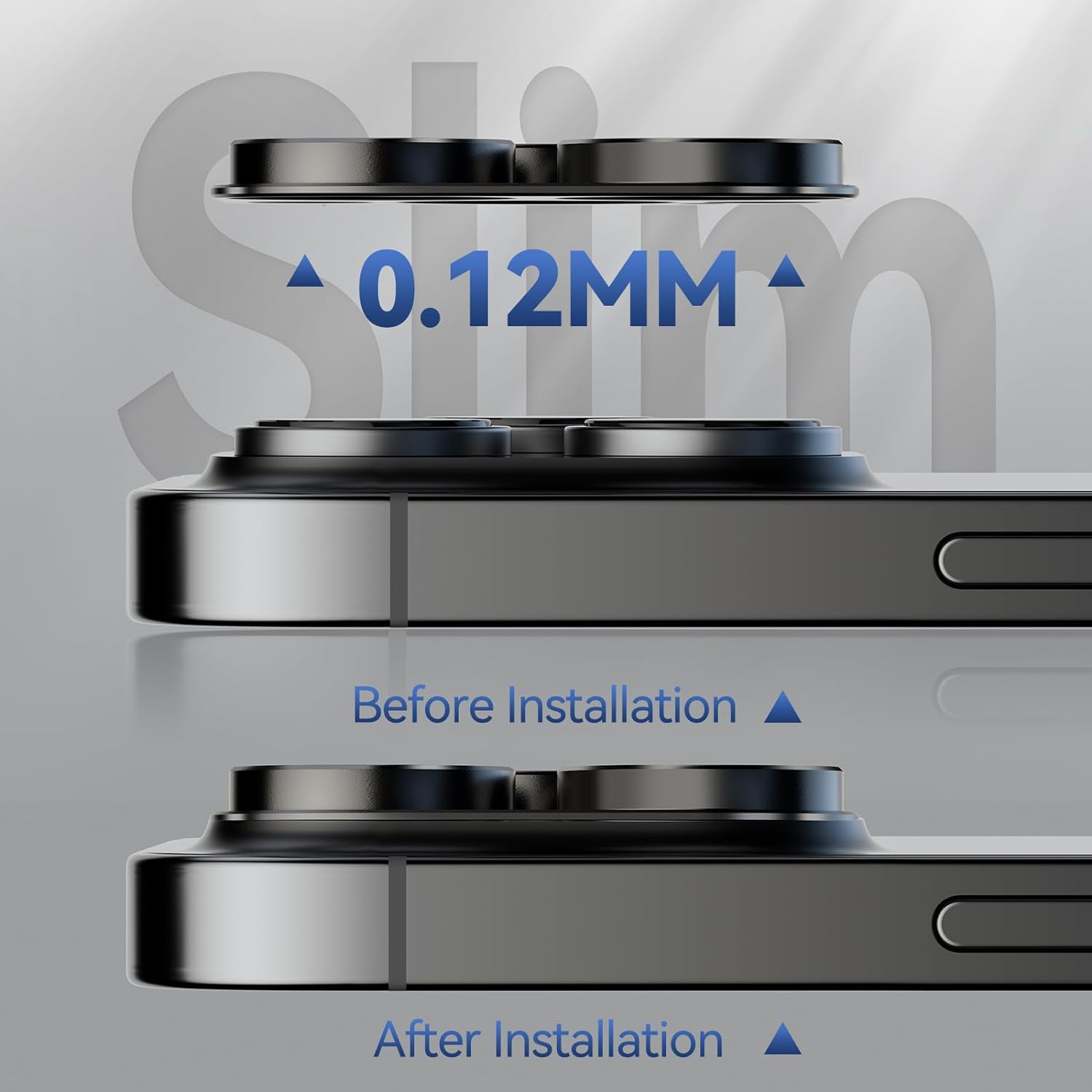 iPhone 15 Pro/Pro Max Camera Lens Protector - Ultra-Clear Glass, 2-Pack | ZeroDamage