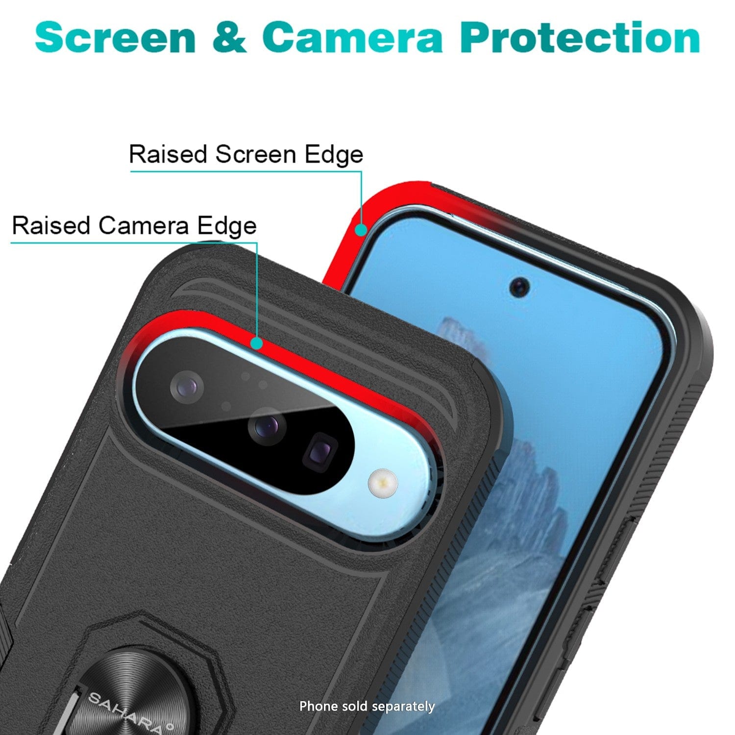 Google Pixel 10/10 Pro Case – Heavy-Duty Kickstand, Anti-Slip Grip | Raider Series