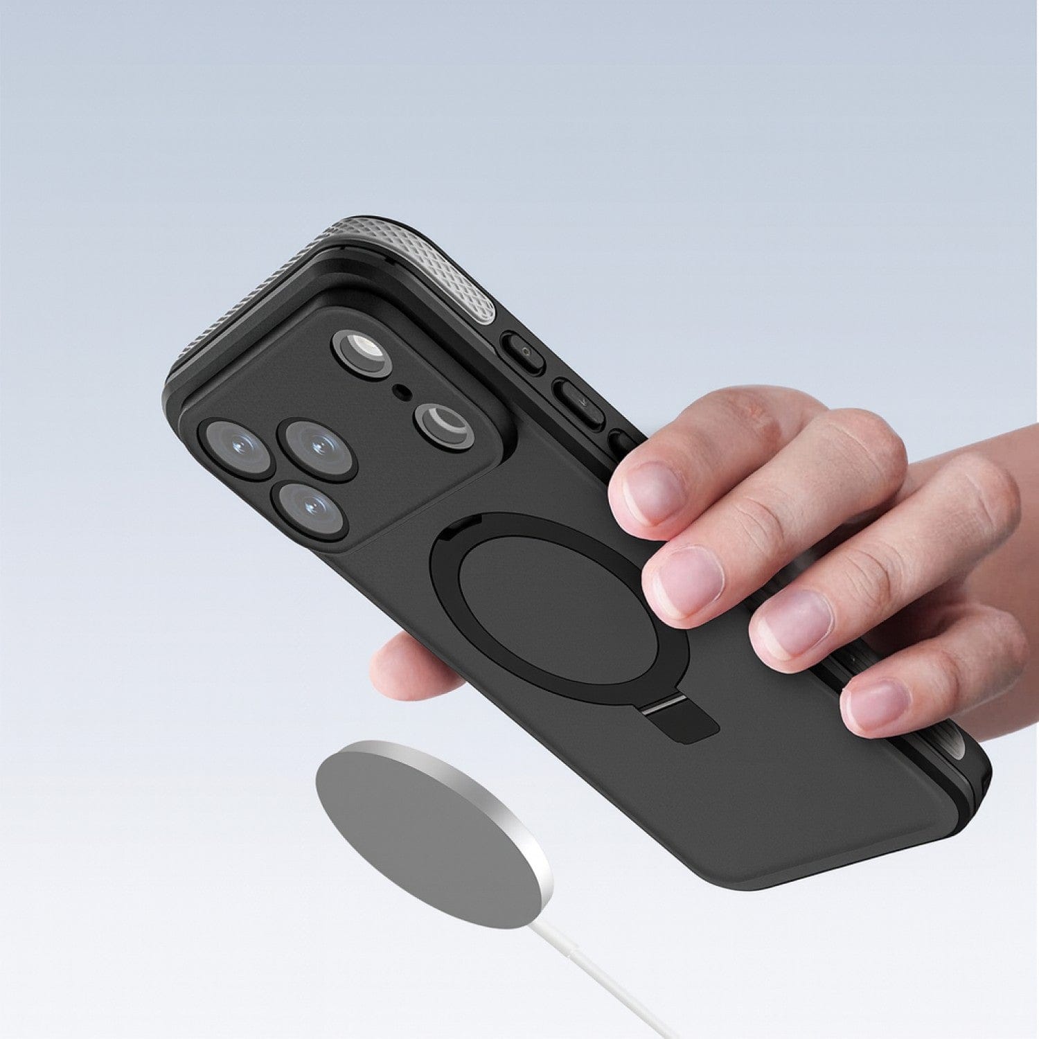 iPhone 17 Pro Max Waterproof Case - MagSafe Kickstand, Integrated Screen & Camera Protection | Oasis Series