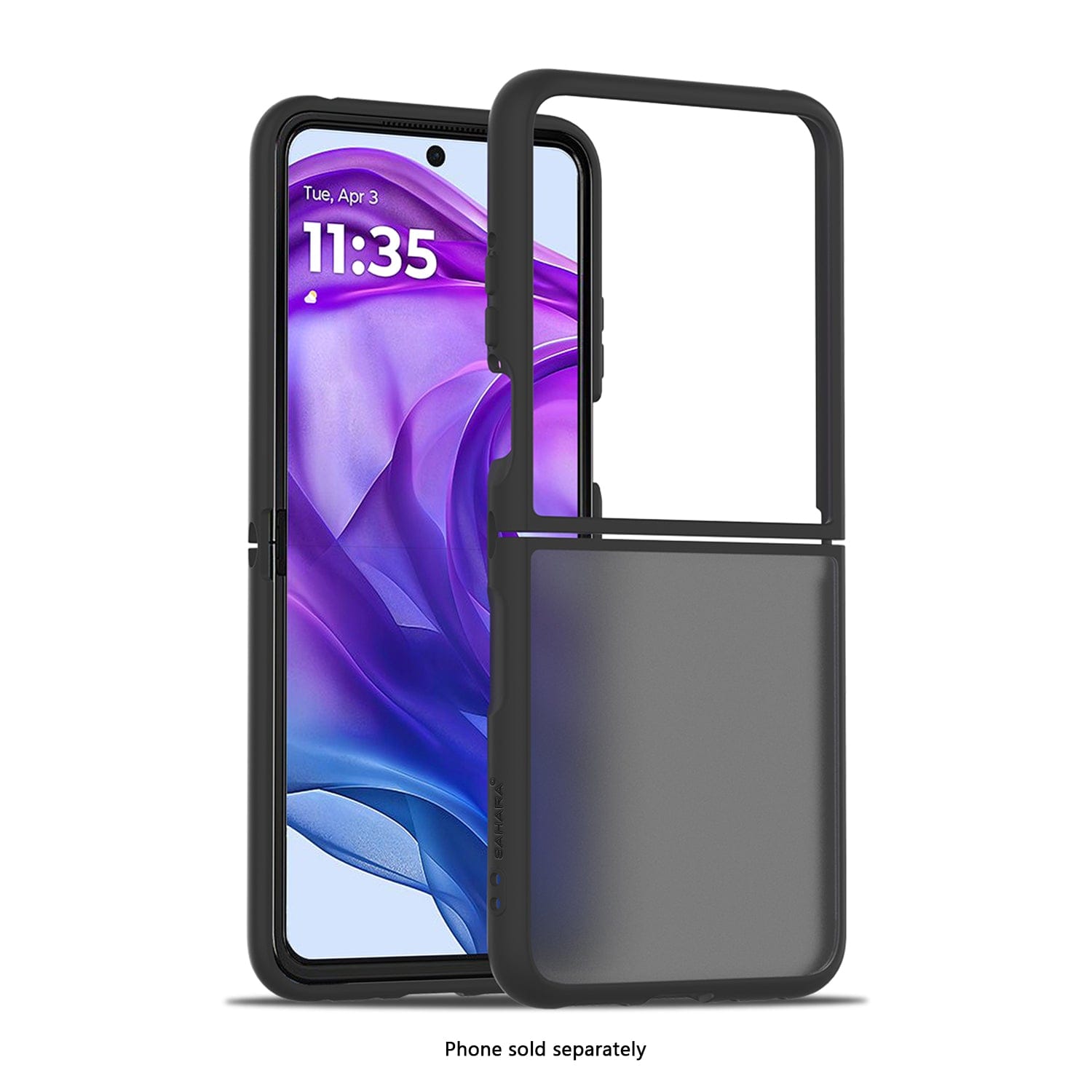 Motorola Razr+ (2025) Frosted Clear Semi-Transparent Back Cover - Closed-Button Design | Venture Series